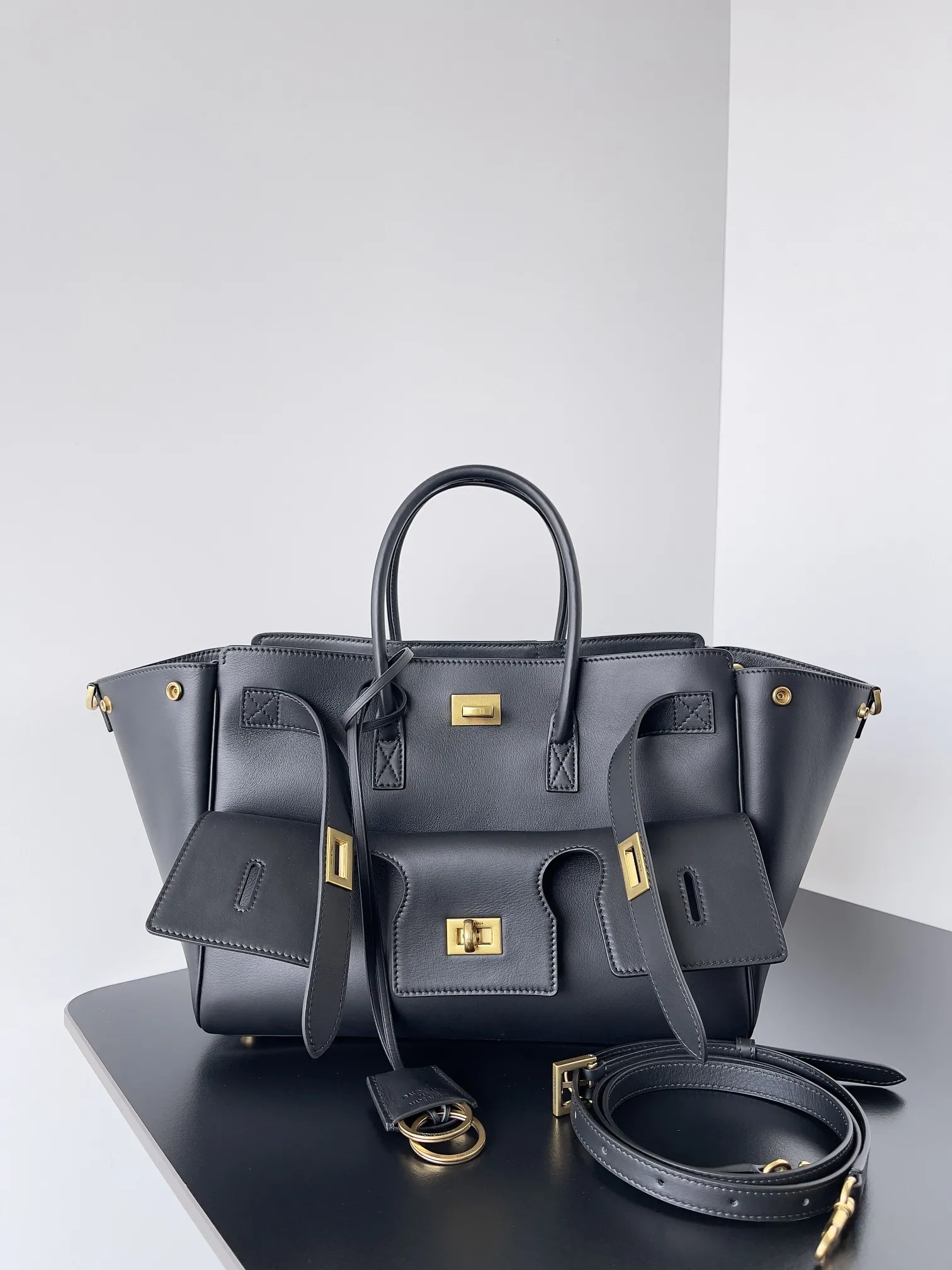 Alternative view of Balenciaga Women's Bel Air Carry All Bag Small in Black 812545
