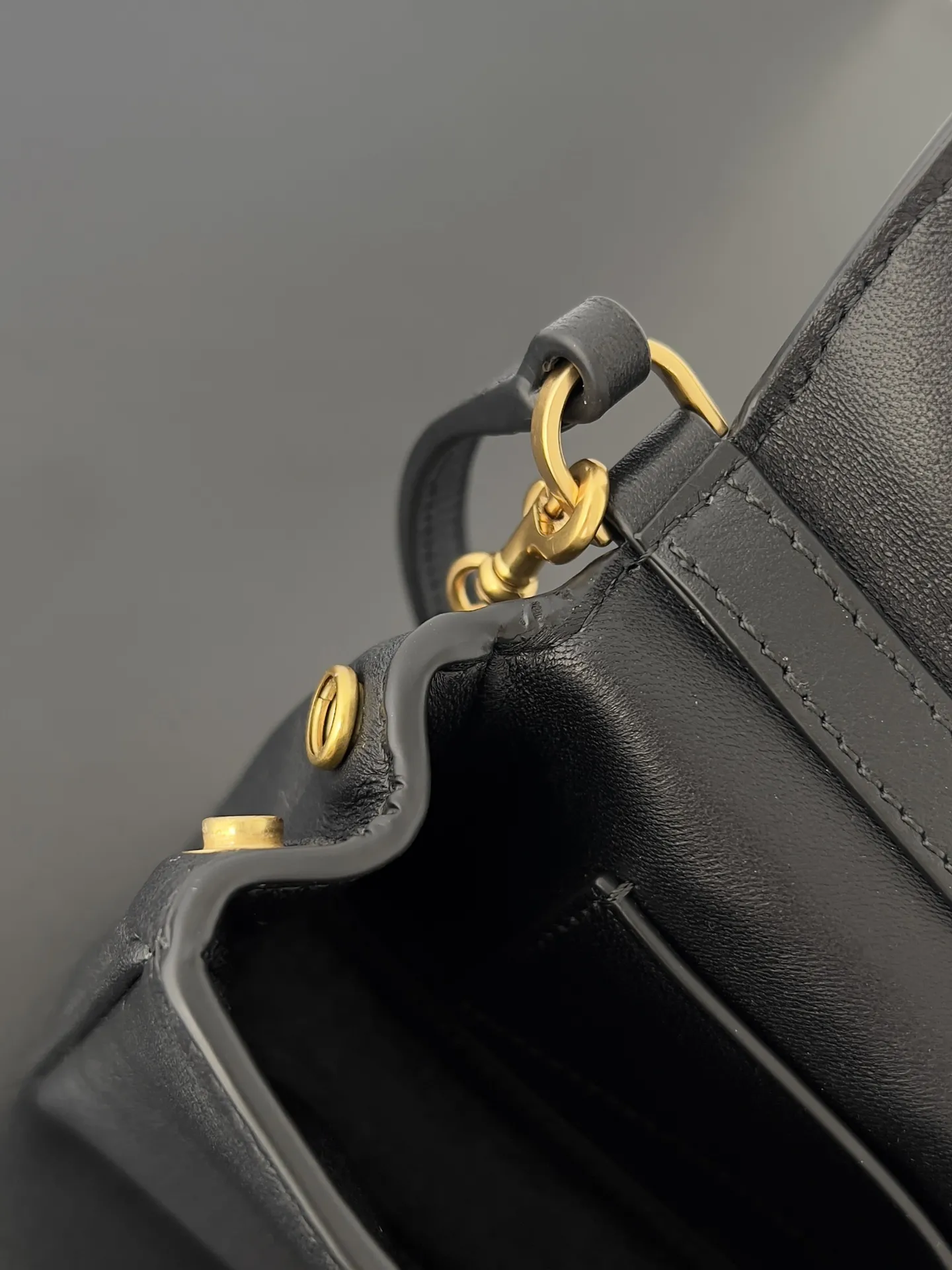 Balenciaga Women's Rodeo Bag With Chain Nano in Black 819429 - Image 9