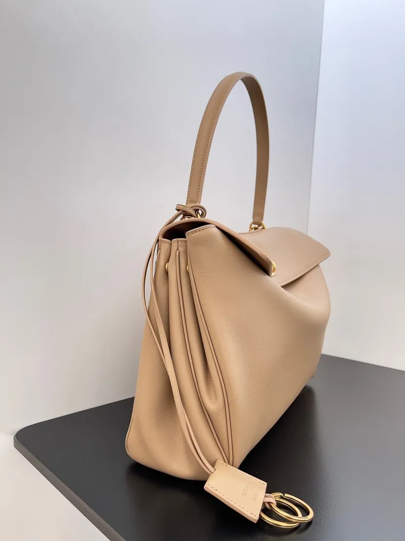 Balenciaga Women's Rodeo Handbag Medium in Latte 789772 - Image 4