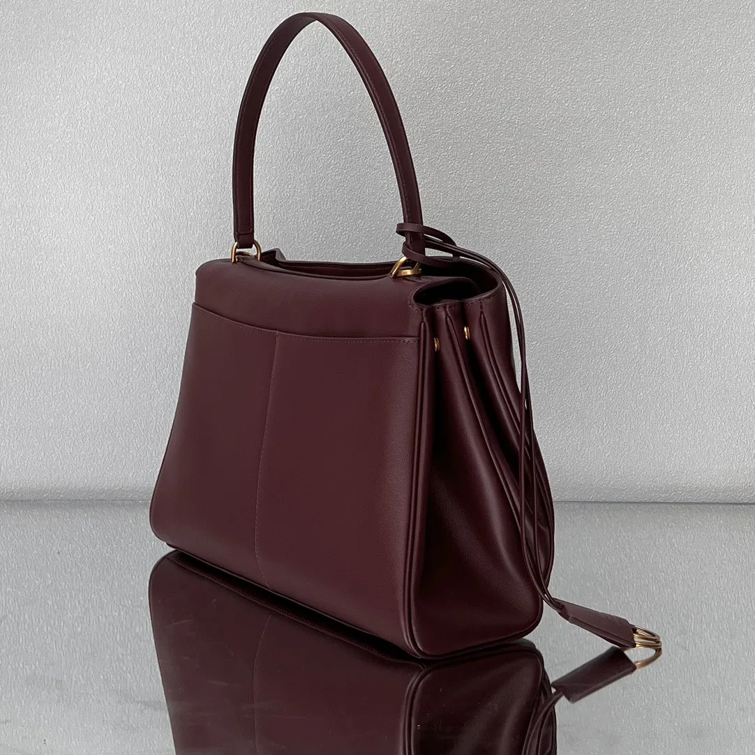 Balenciaga Women's Rodeo Handbag Medium in Burgundy 789772 - Image 5