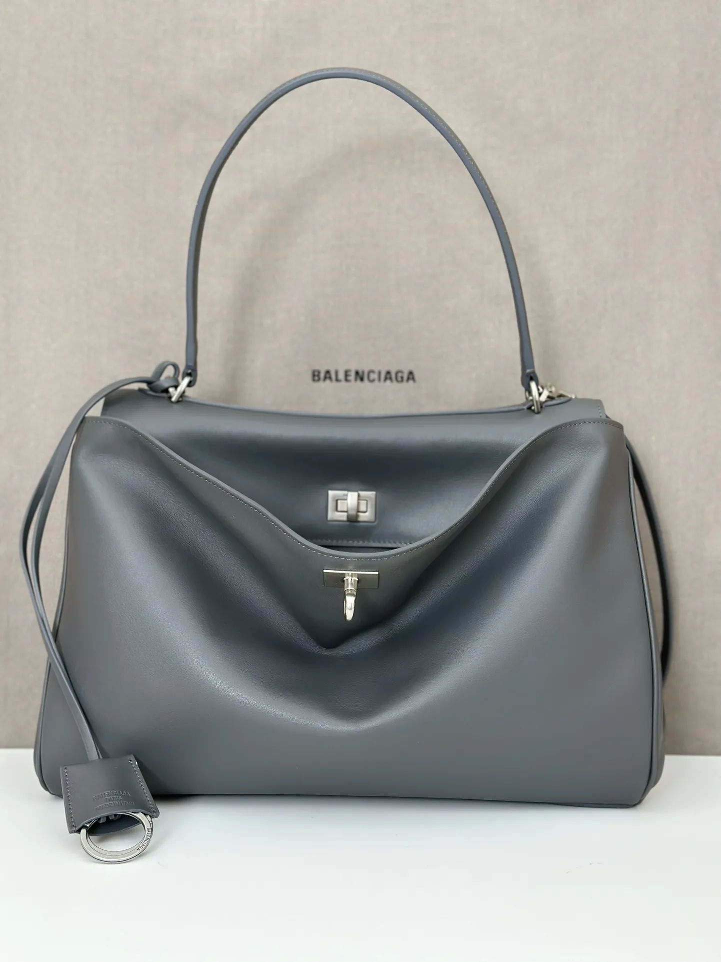 Alternative view of Balenciaga Women's Rodeo Handbag Medium in Grey 789772