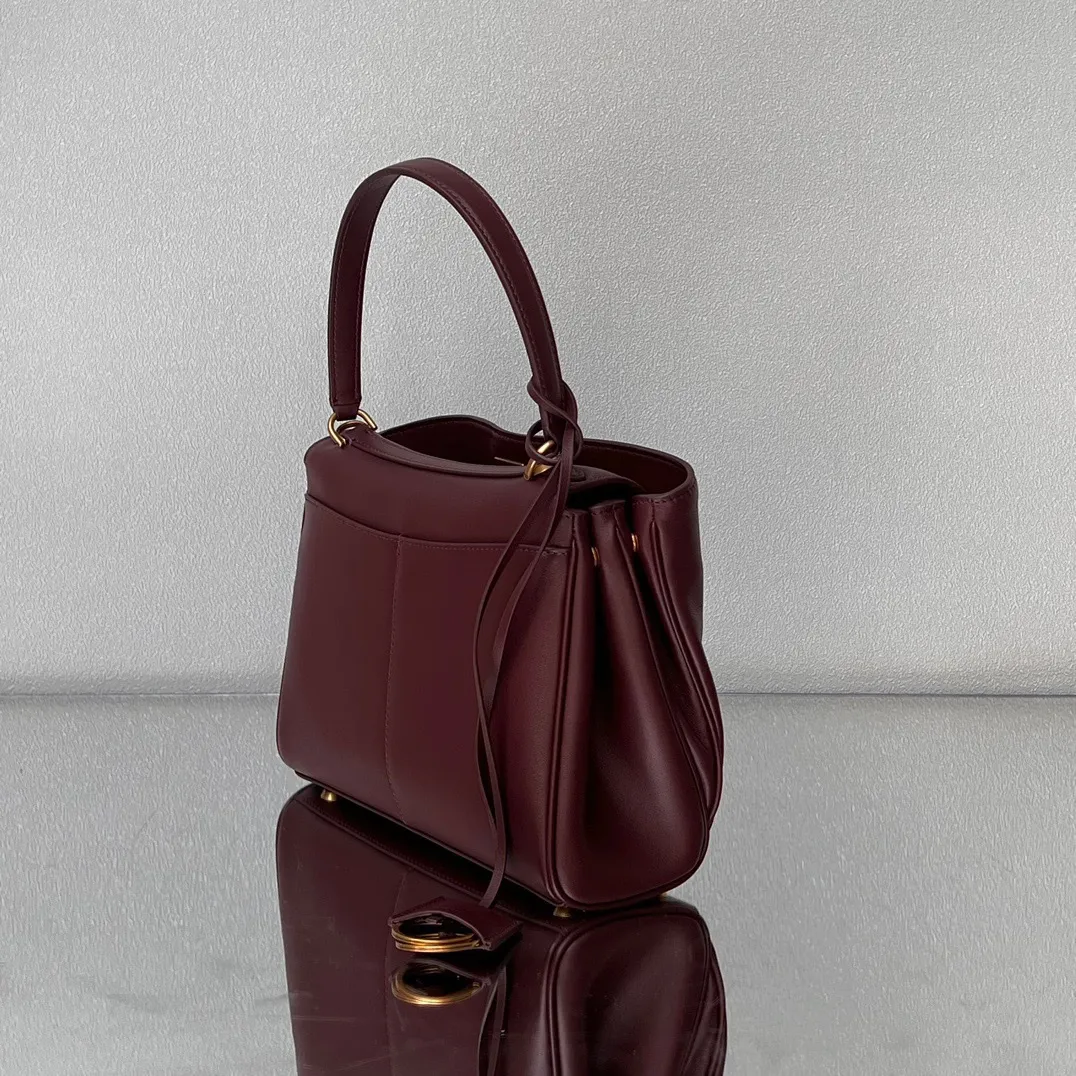 Balenciaga Women's Rodeo Handbag Small in Dark Burgundy 789779 - Image 5