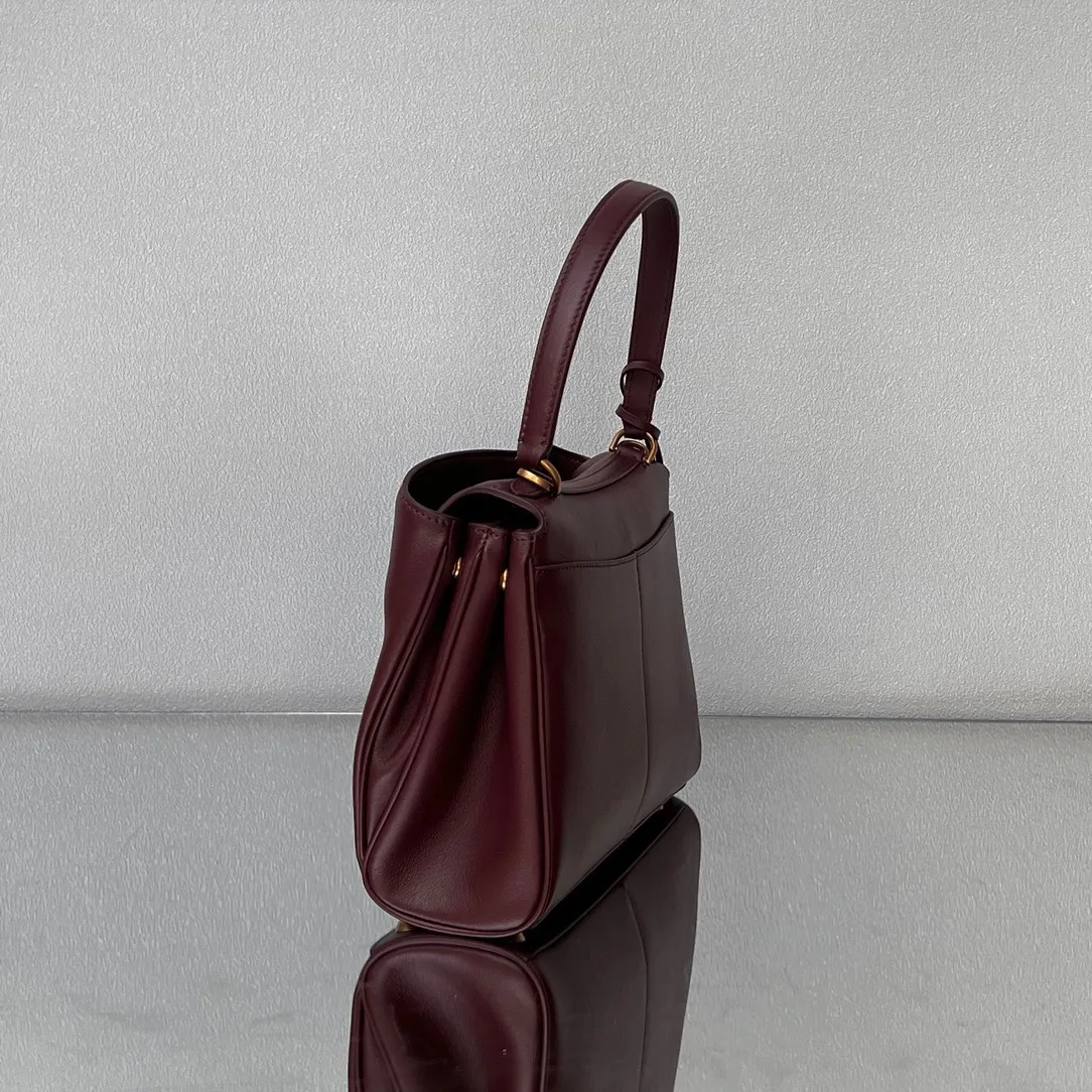 Balenciaga Women's Rodeo Handbag Small in Dark Burgundy 789779 - Image 6