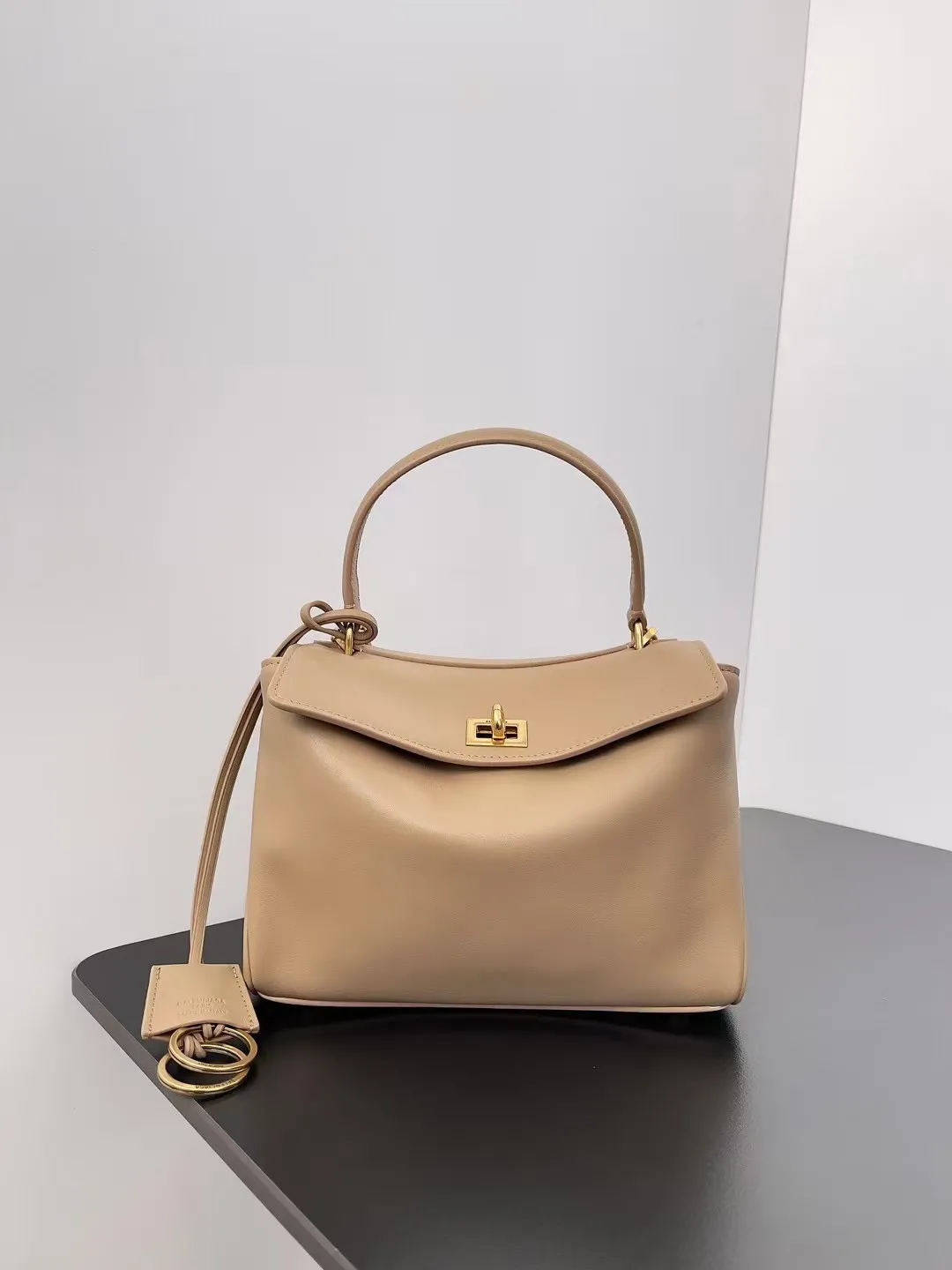 Alternative view of Balenciaga Women's Rodeo Handbag Mini in Latte 795456