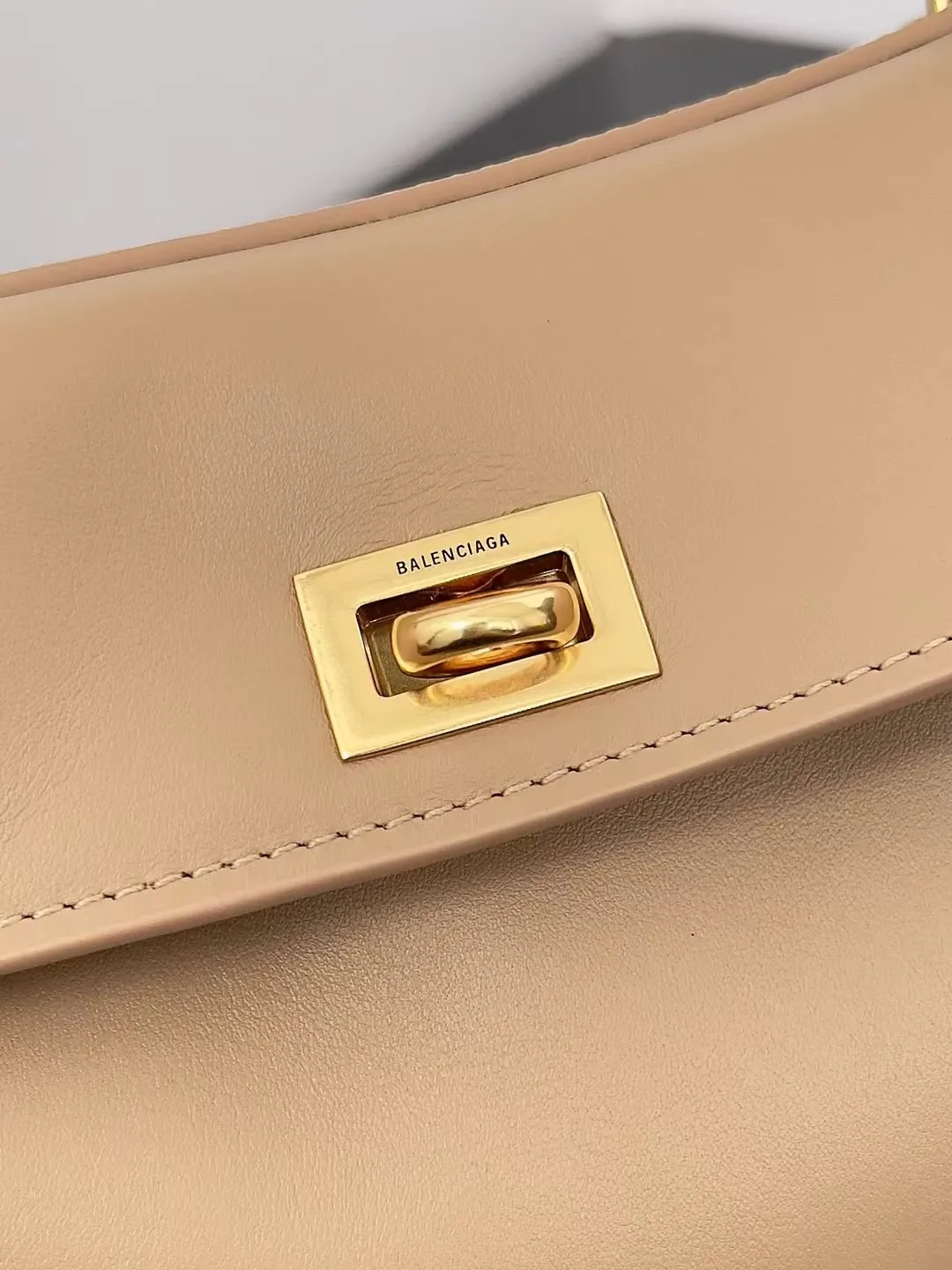 Balenciaga Women's Rodeo Handbag Mini in Latte 795456 - Image 5