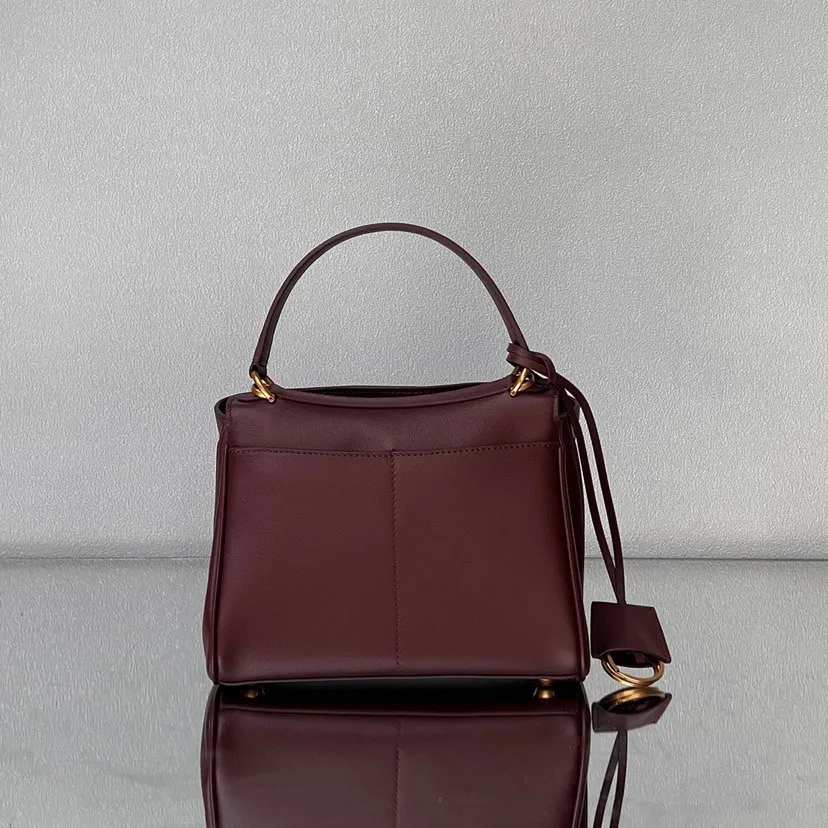 Balenciaga Women's Rodeo Handbag Mini in Dark Burgundy 795456 - Image 4
