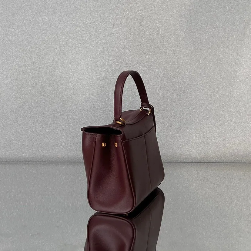 Balenciaga Women's Rodeo Handbag Mini in Dark Burgundy 795456 - Image 6