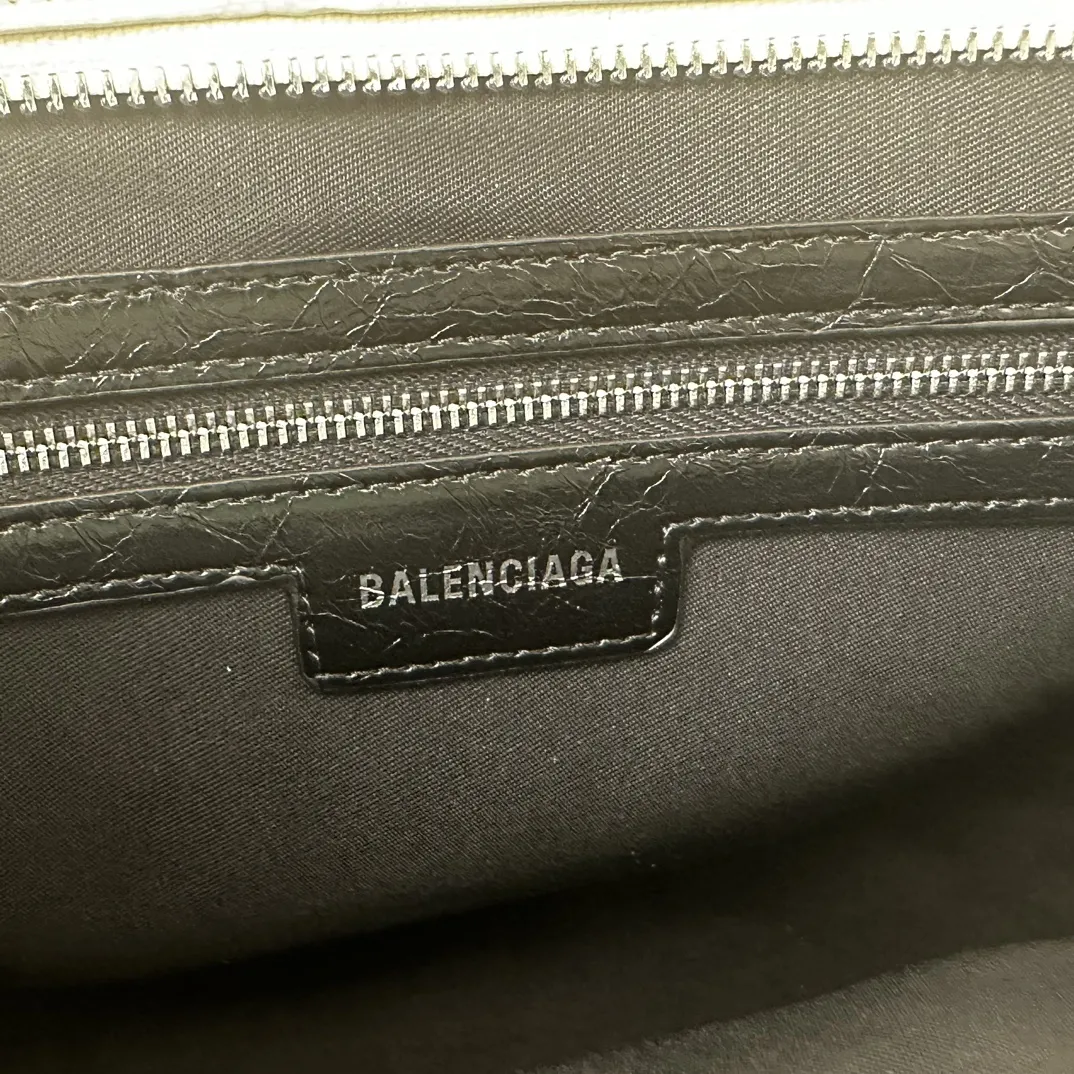 Balenciaga Women's Le City Bag Small in White 811442 - Image 9