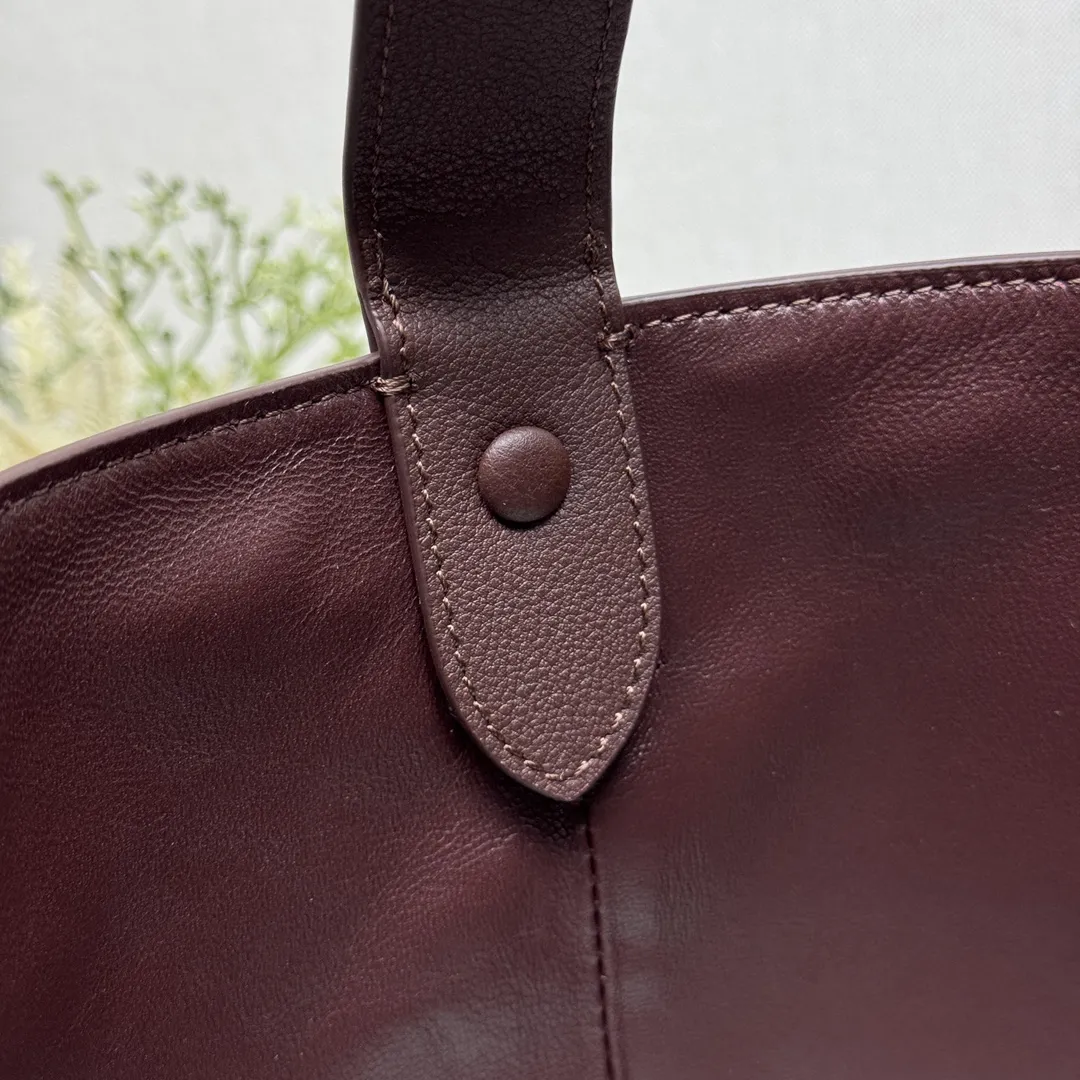 Prada Buckle Leather Bucket Bag With Belt 1BE085 - Image 8