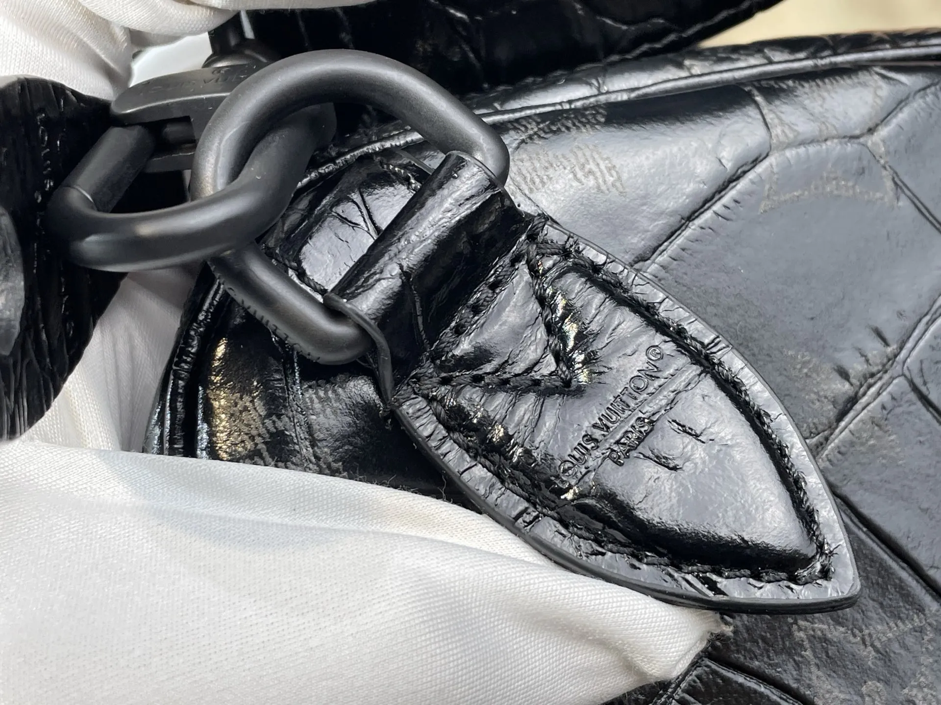 Louis Vuitton Speedy P9 Bandouli??re 30 Monogram Crocodile-Embossed Cowhide M11064 - 图片 10