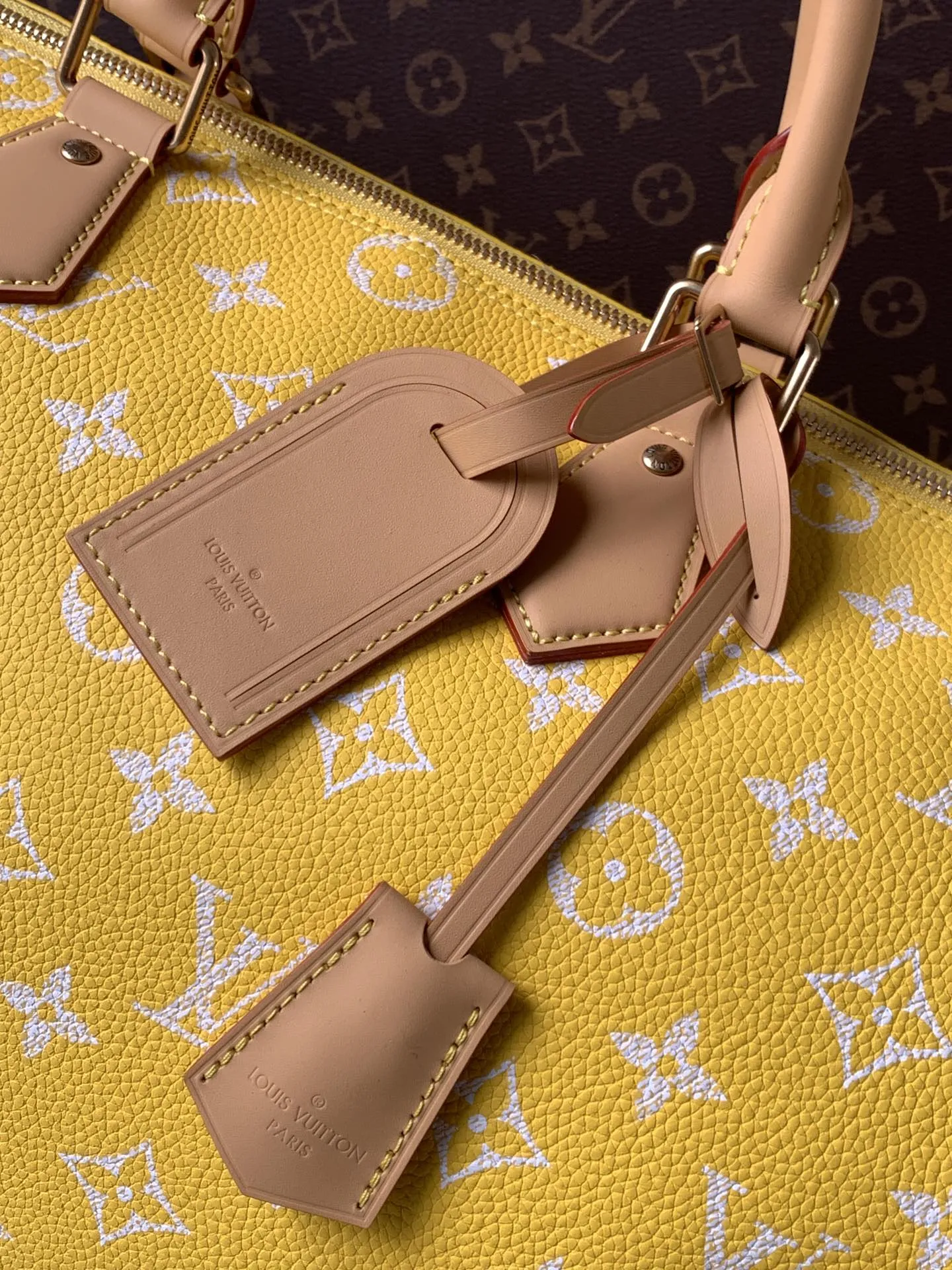 Louis Vuitton Speedy P9 Bandouli??re 40 Monogram Ostrich-Embossed Cowhide M24417 - 图片 6