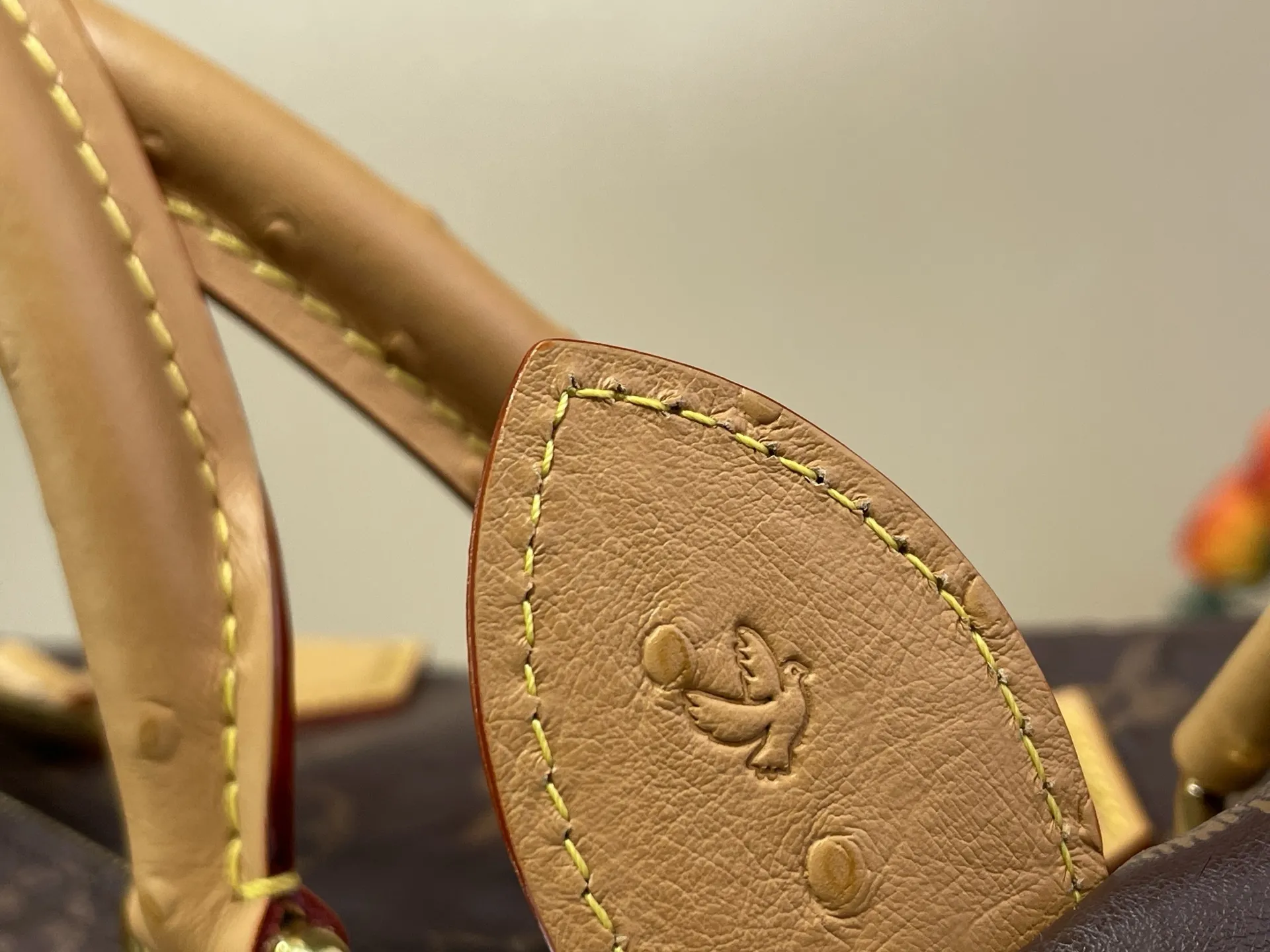 Louis Vuitton Speedy P9 Bandouli??re 40 Monogram Ostrich-Embossed Cowhide M24417 - Image 11