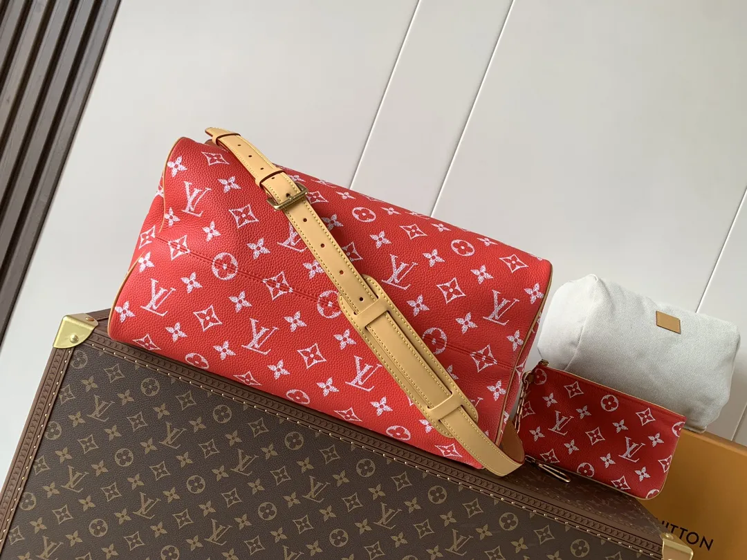Louis Vuitton Speedy P9 Bandouli??re 40 Monogram Ostrich-Embossed Cowhide M24417 - Image 5