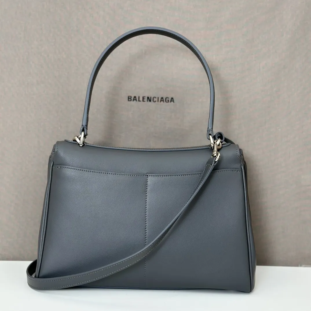 Balenciaga Women's Rodeo Handbag Medium in Cloud Grey 789772 - Image 4