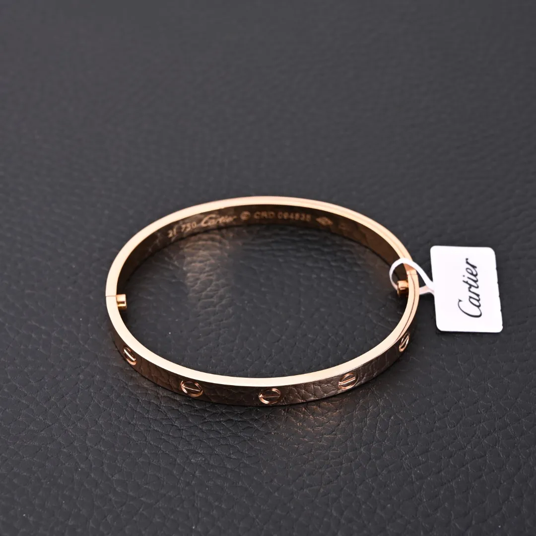 Cartier Love bracelet, classic model, brushed B6079917 - Image 3