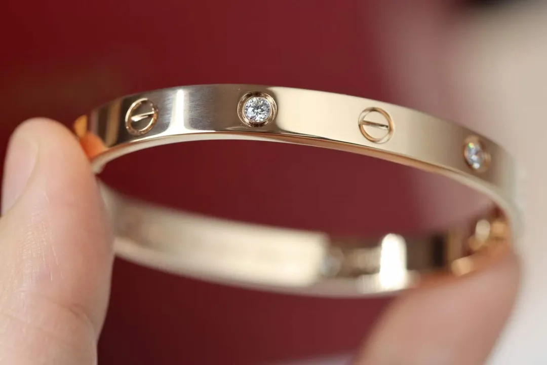 Cartier Love bracelet, classic model, 4 diamonds B6069917 - 图片 6
