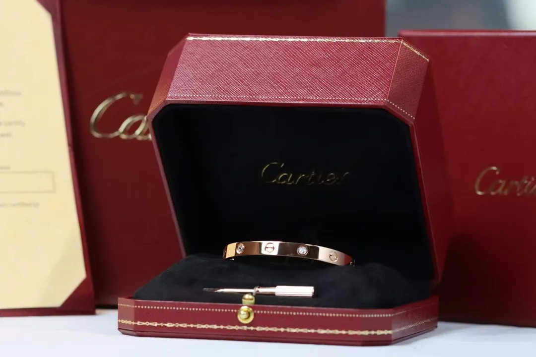 Cartier Love bracelet, classic model, 4 diamonds B6069917 - 图片 7