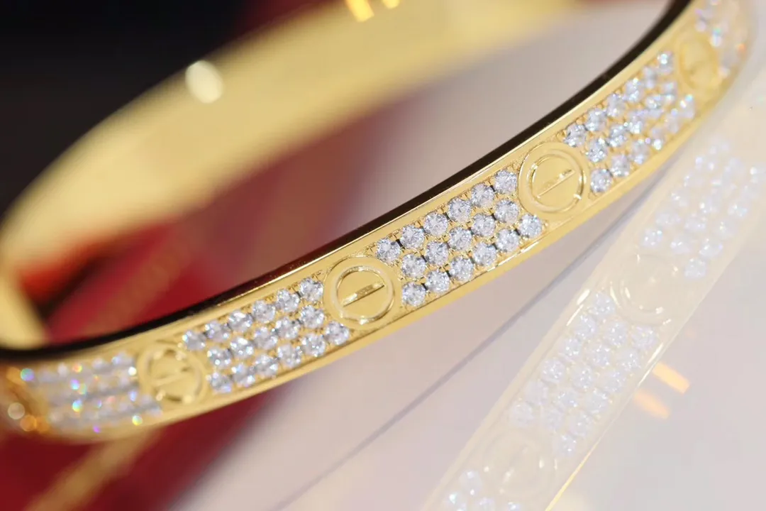 Cartier Love bracelet, classic model, paved, 10 diamonds N6727317 - Image 7
