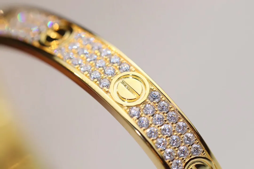 Cartier Love bracelet, classic model, paved, 10 diamonds N6727317 - Image 8