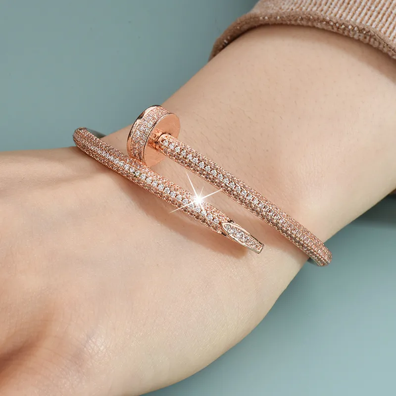 Cartier Juste un Clou bracelet, classic model, semi-paved N6702117 - 图片 5