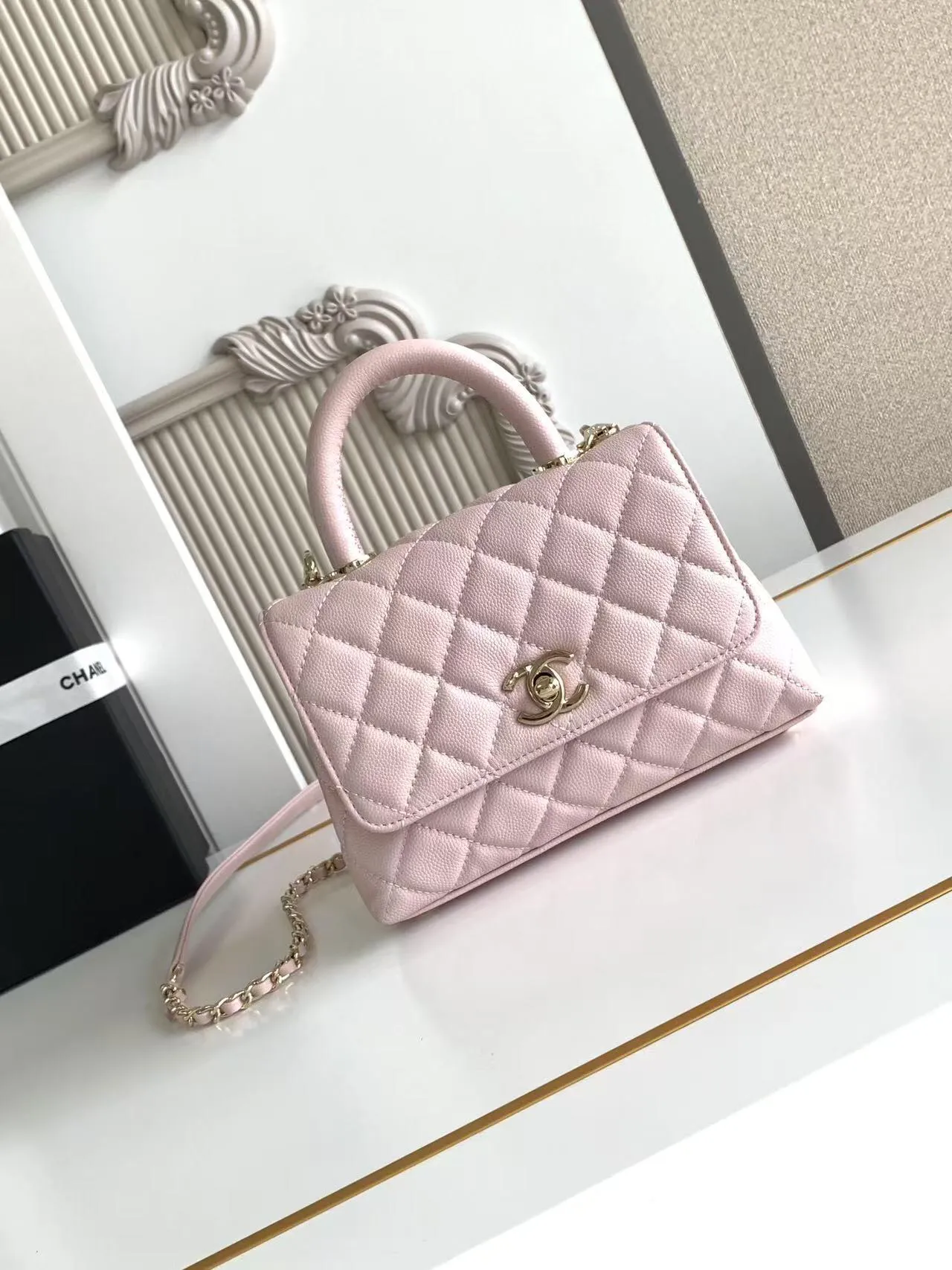 Chanel Caviar Quilted Extra Mini Coco Handle Flap AS2215 - 图片 4