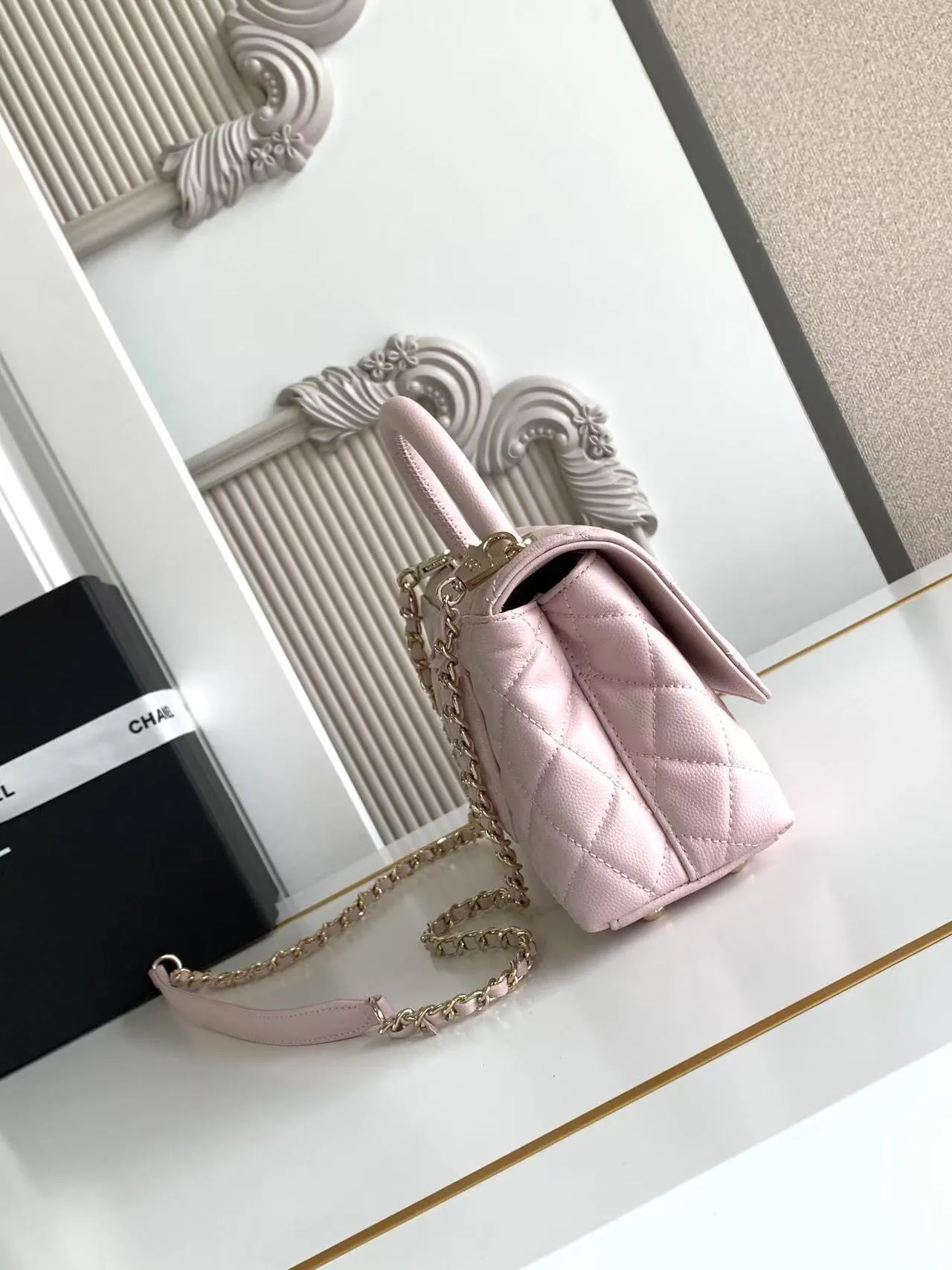 Chanel Caviar Quilted Extra Mini Coco Handle Flap AS2215 - 图片 5