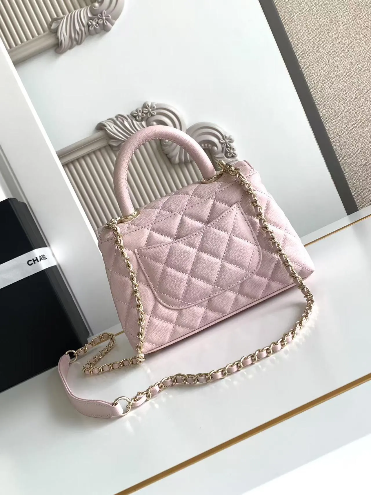 Chanel Caviar Quilted Extra Mini Coco Handle Flap AS2215 - 图片 6