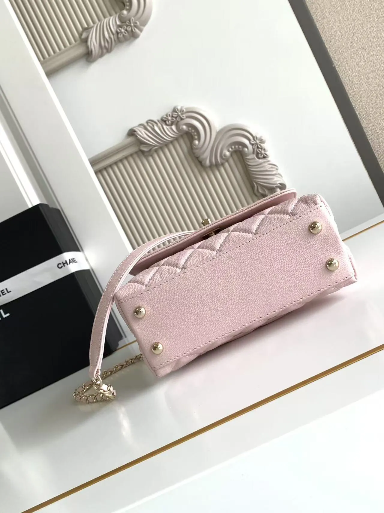 Chanel Caviar Quilted Extra Mini Coco Handle Flap AS2215 - 图片 7