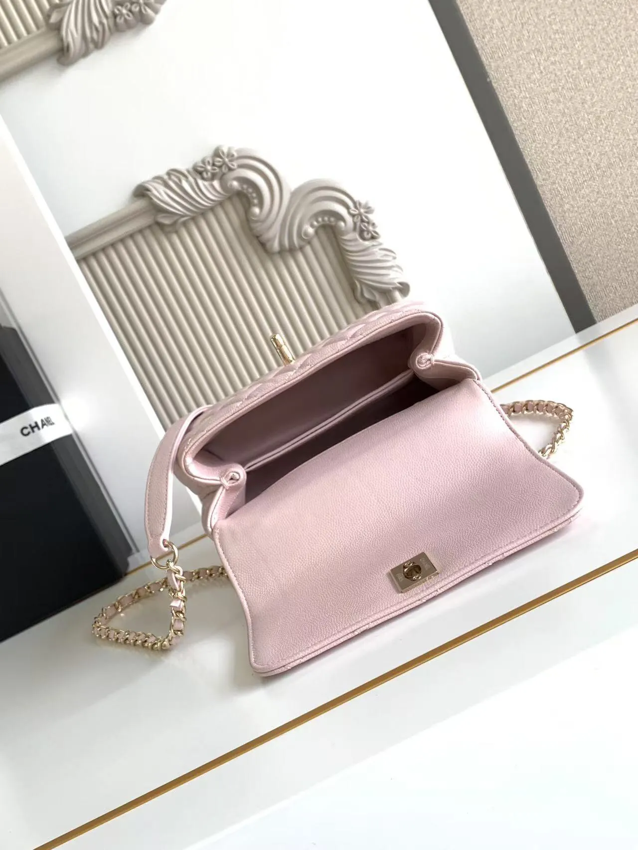 Chanel Caviar Quilted Extra Mini Coco Handle Flap AS2215 - 图片 8