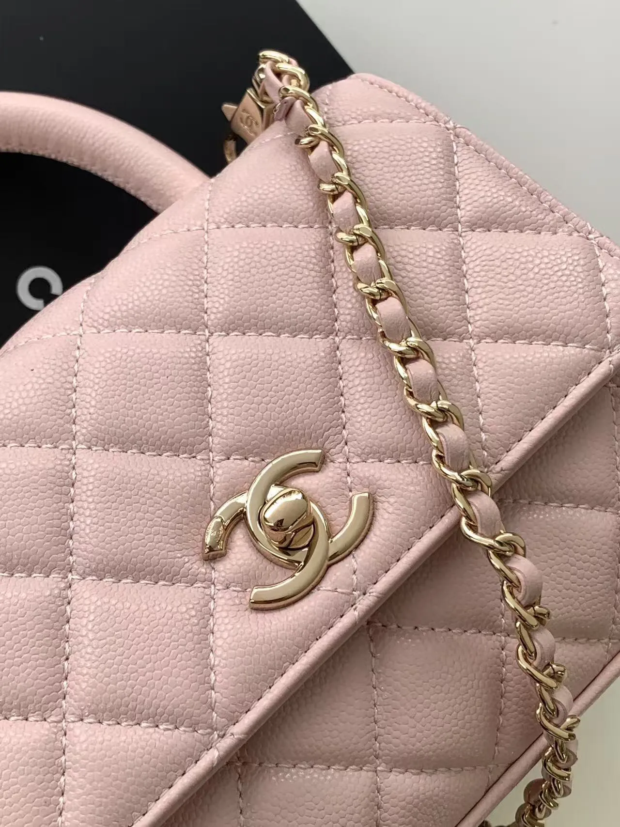 Chanel Caviar Quilted Extra Mini Coco Handle Flap AS2215 - 图片 9