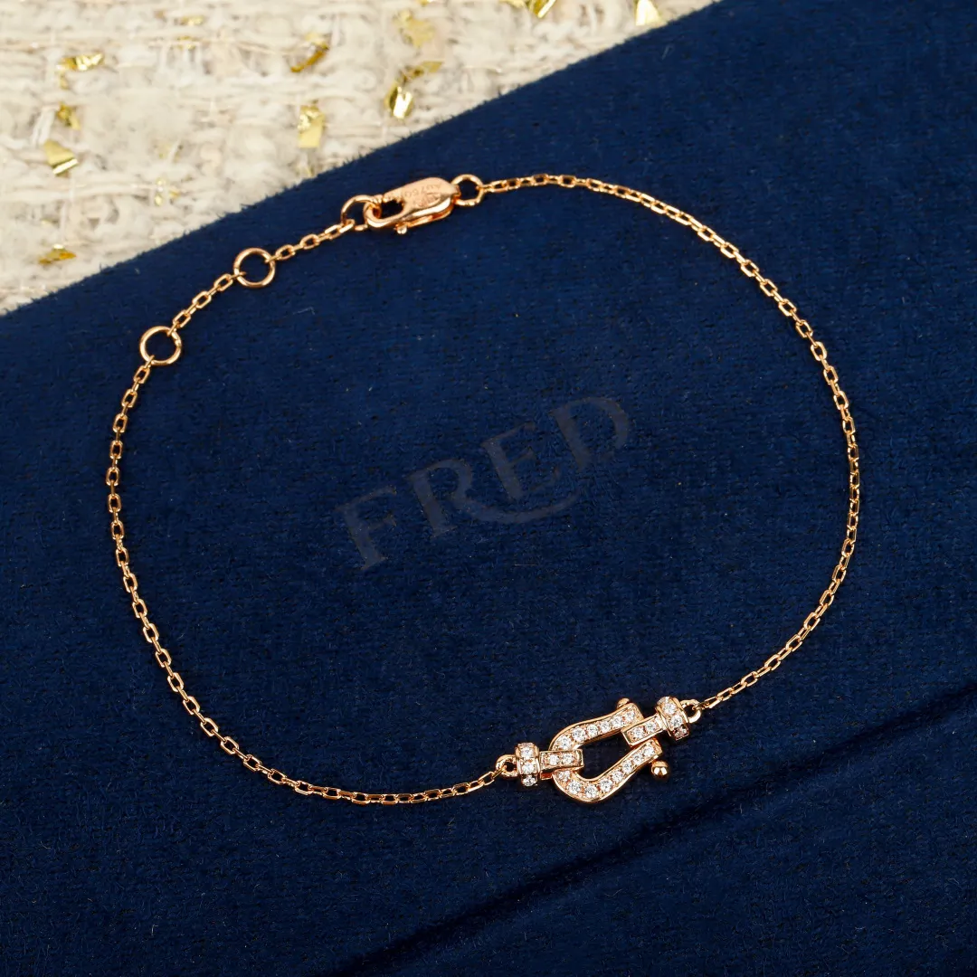 Fred Force 10 diamonds and gold bracelet 6B0225 - 图片 5