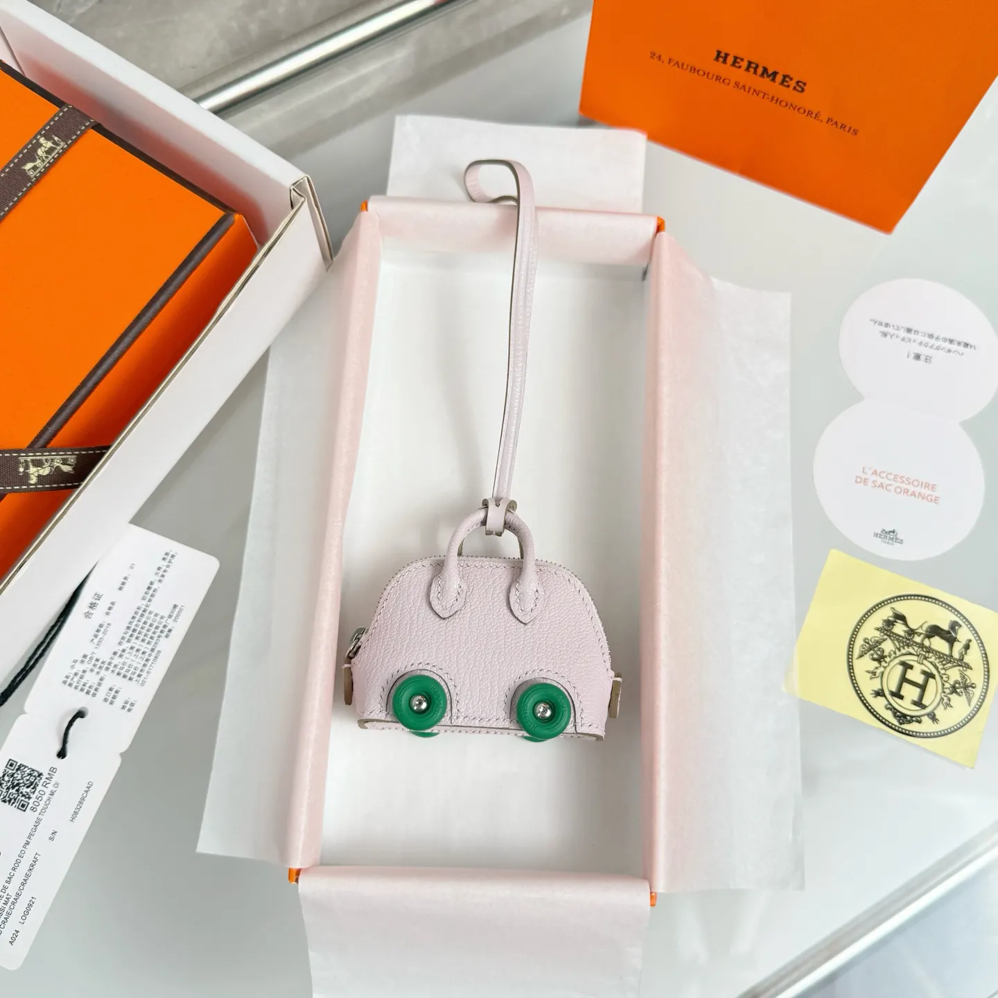 Hermes Mini Bolide On Wheels Bag H083969-001 - Image 4