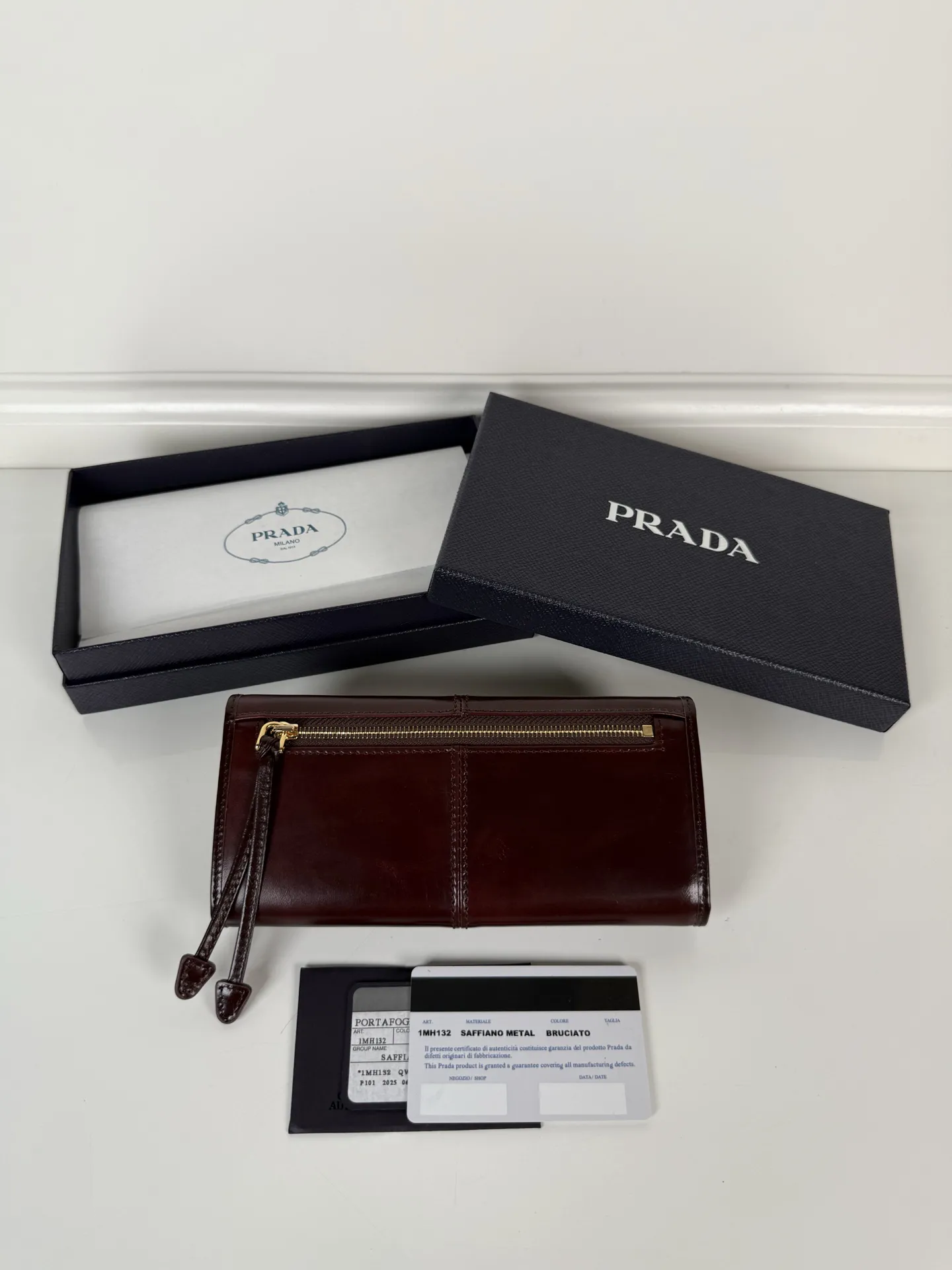 Prada Large Leather Wallet 1MH132 - Image 4