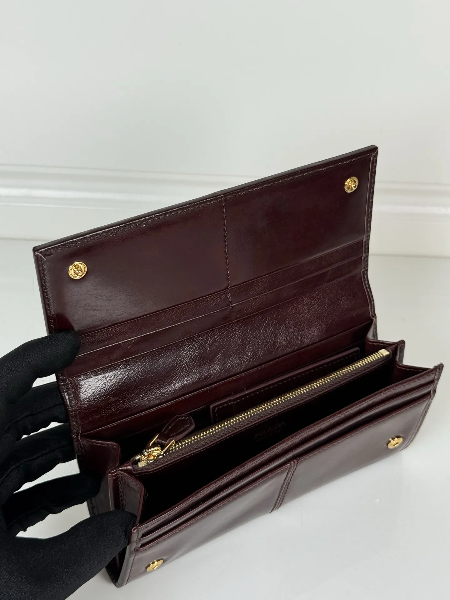 Prada Large Leather Wallet 1MH132 - Image 9