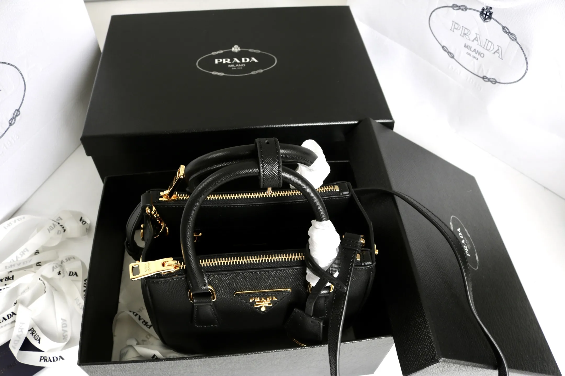 Prada Galleria mini Saffiano leather bag 1BA906 - Image 9