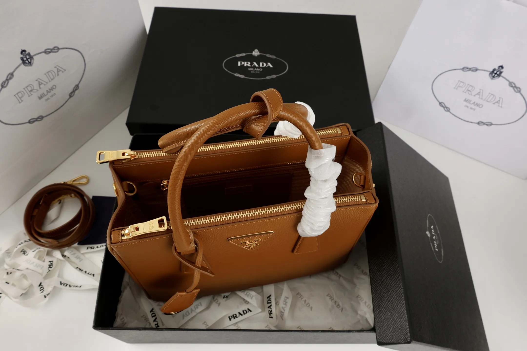 Prada Galleria medium Saffiano leather bag 1BA863 - 图片 10