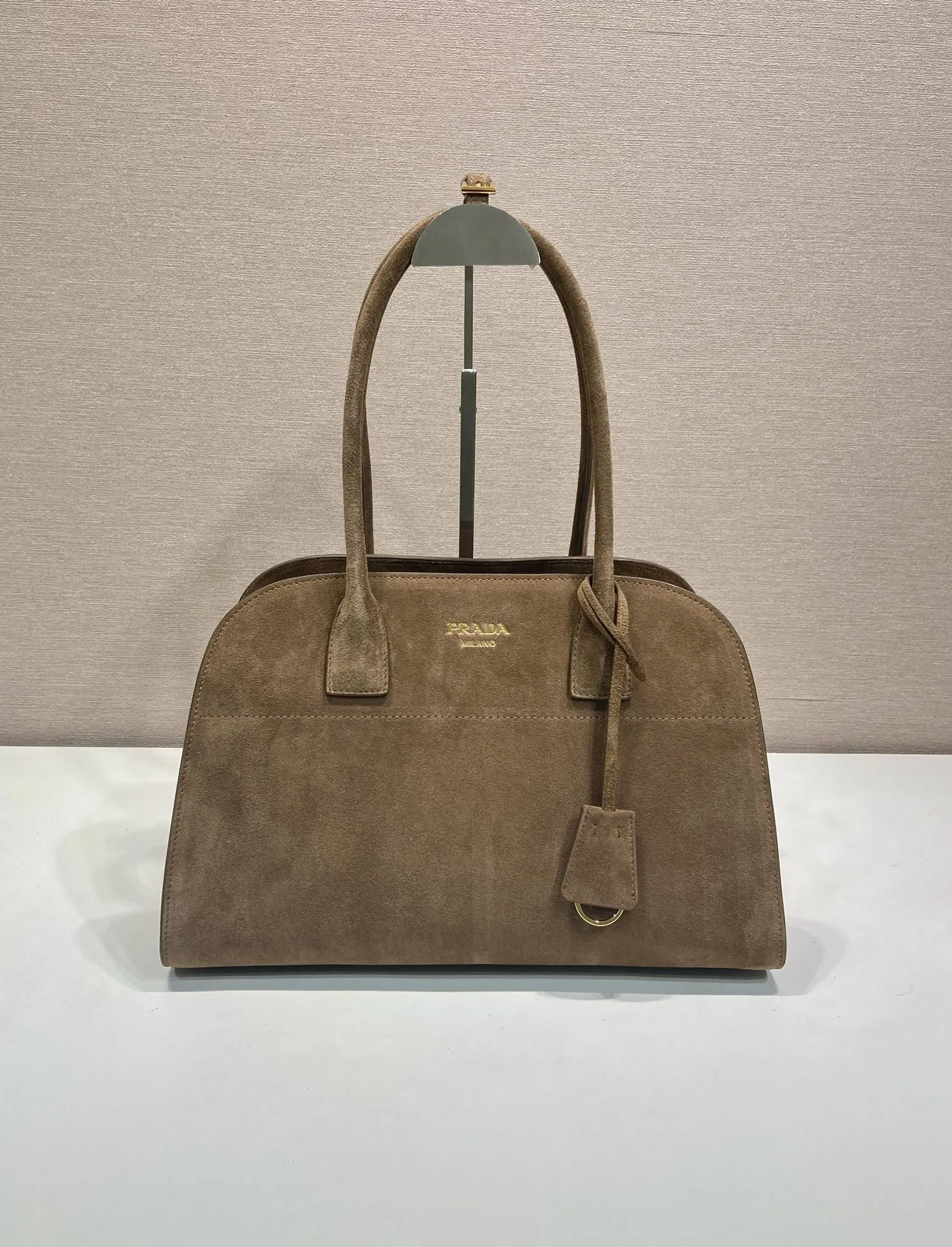 Alternative view of Prada Medium suede tote bag 1BG572