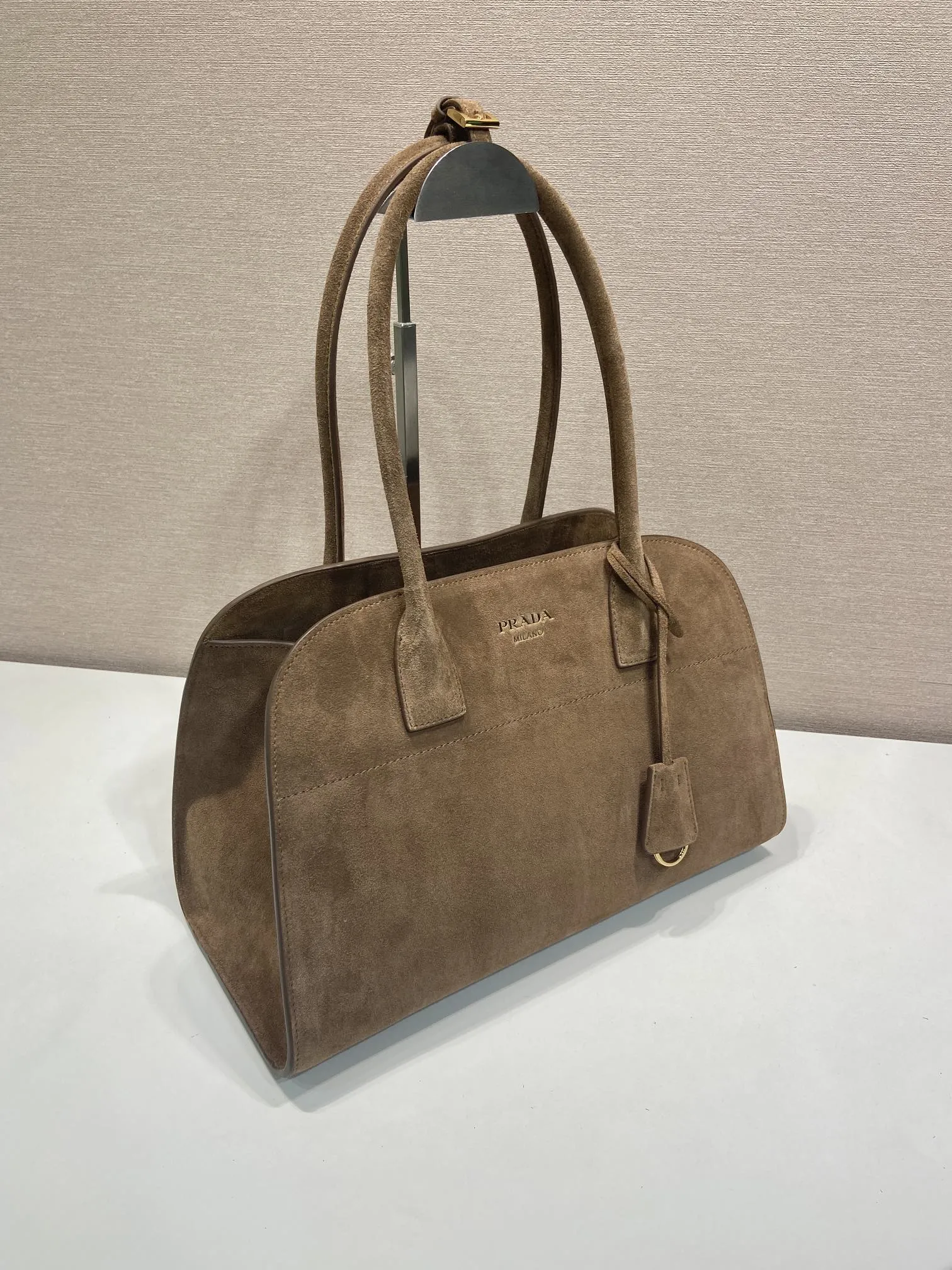 Prada Medium suede tote bag 1BG572 - Image 3