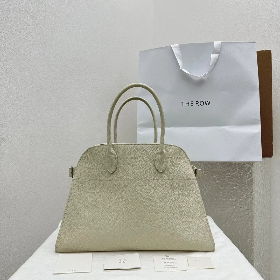 Alternative view of The Row Soft Margaux 15 Bag in Leather W1255L133IVPD