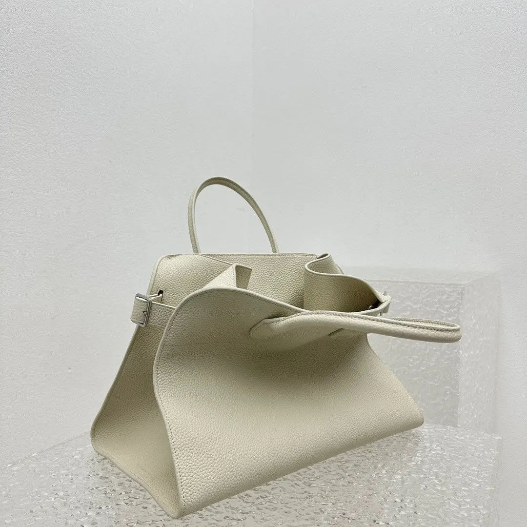 The Row Soft Margaux 15 Bag in Leather W1255L133IVPD - Image 4