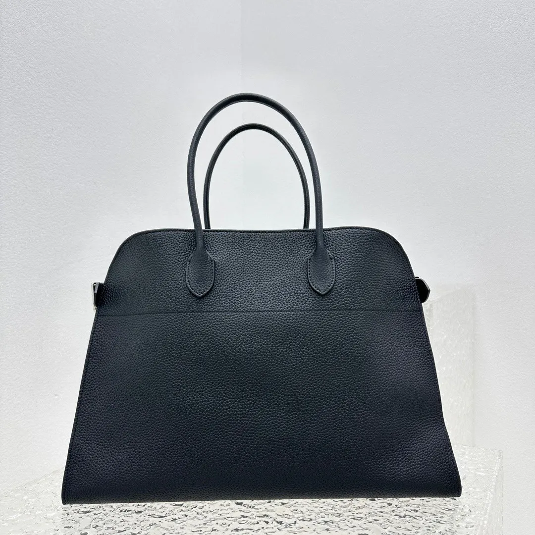 The Row Soft Margaux 17 Bag in Leather W1254L133BLPL - Image 4