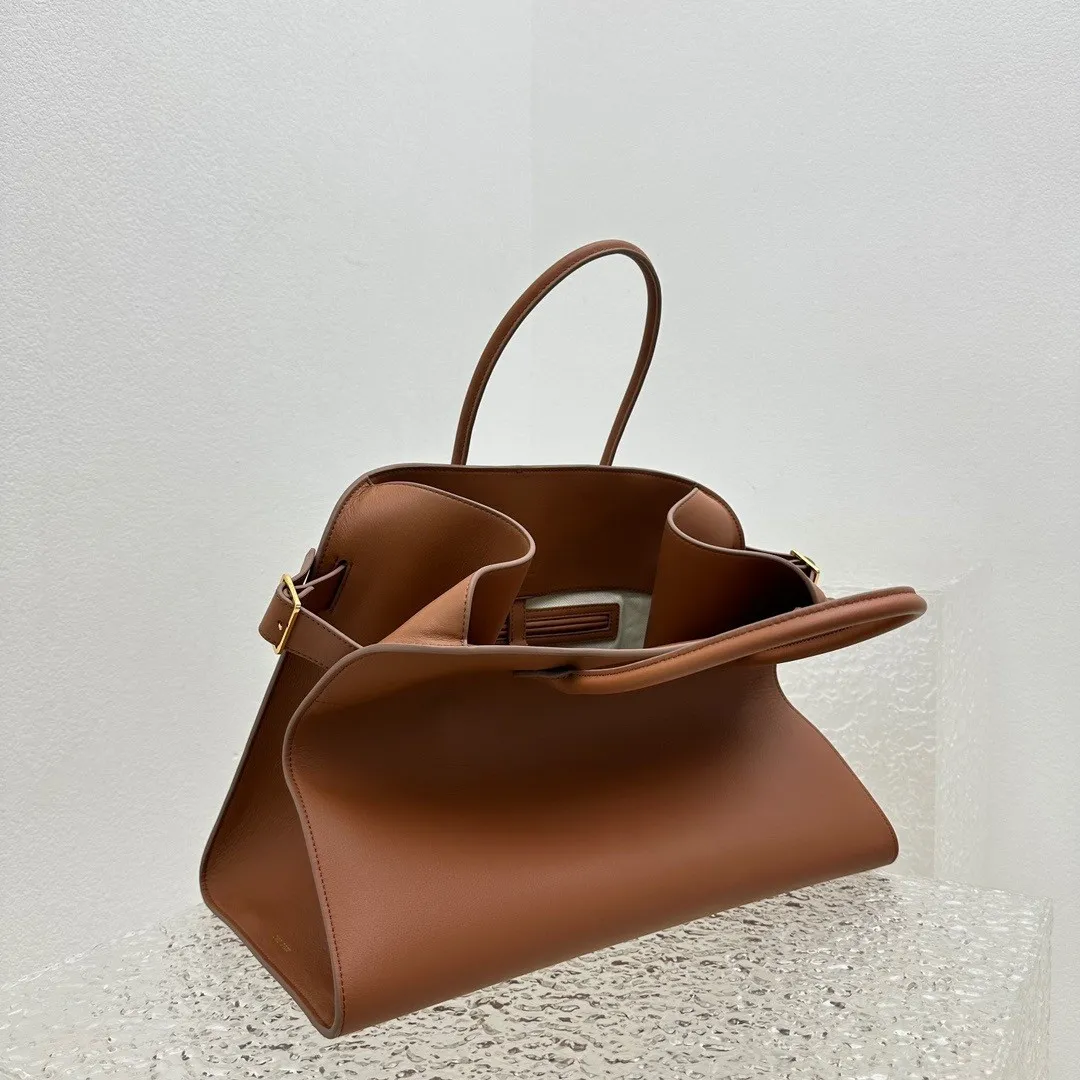 The Row Soft Margaux 15 Bag in Leather W1255L72CUSHG - Image 13