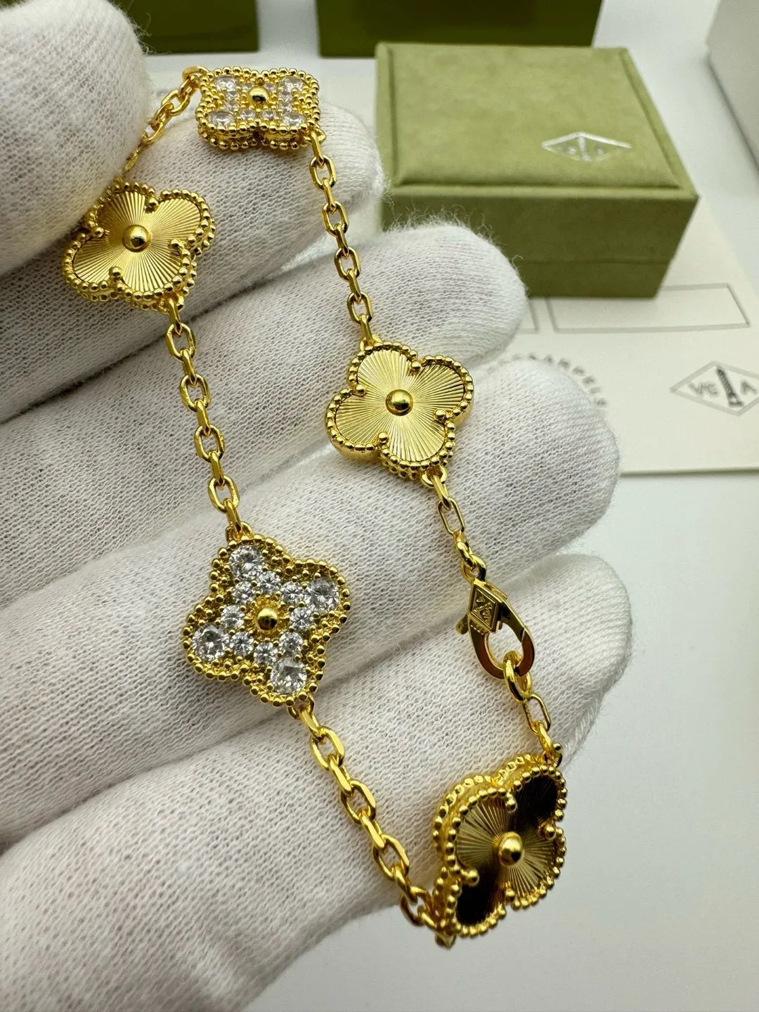 Van Cleef & Arpels Vintage Alhambra bracelet, 5 motifs - 图片 11