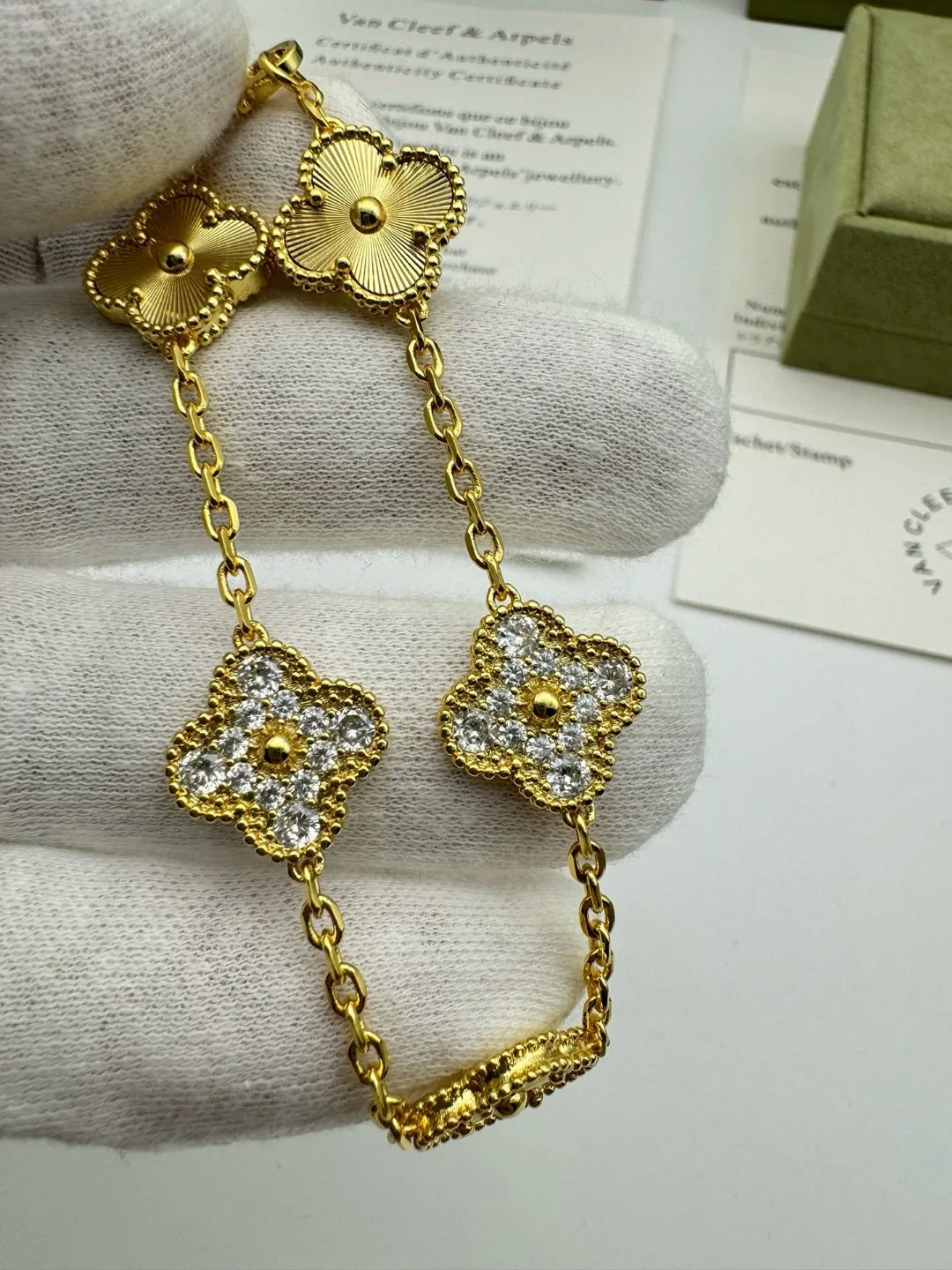 Van Cleef & Arpels Vintage Alhambra bracelet, 5 motifs - 图片 15