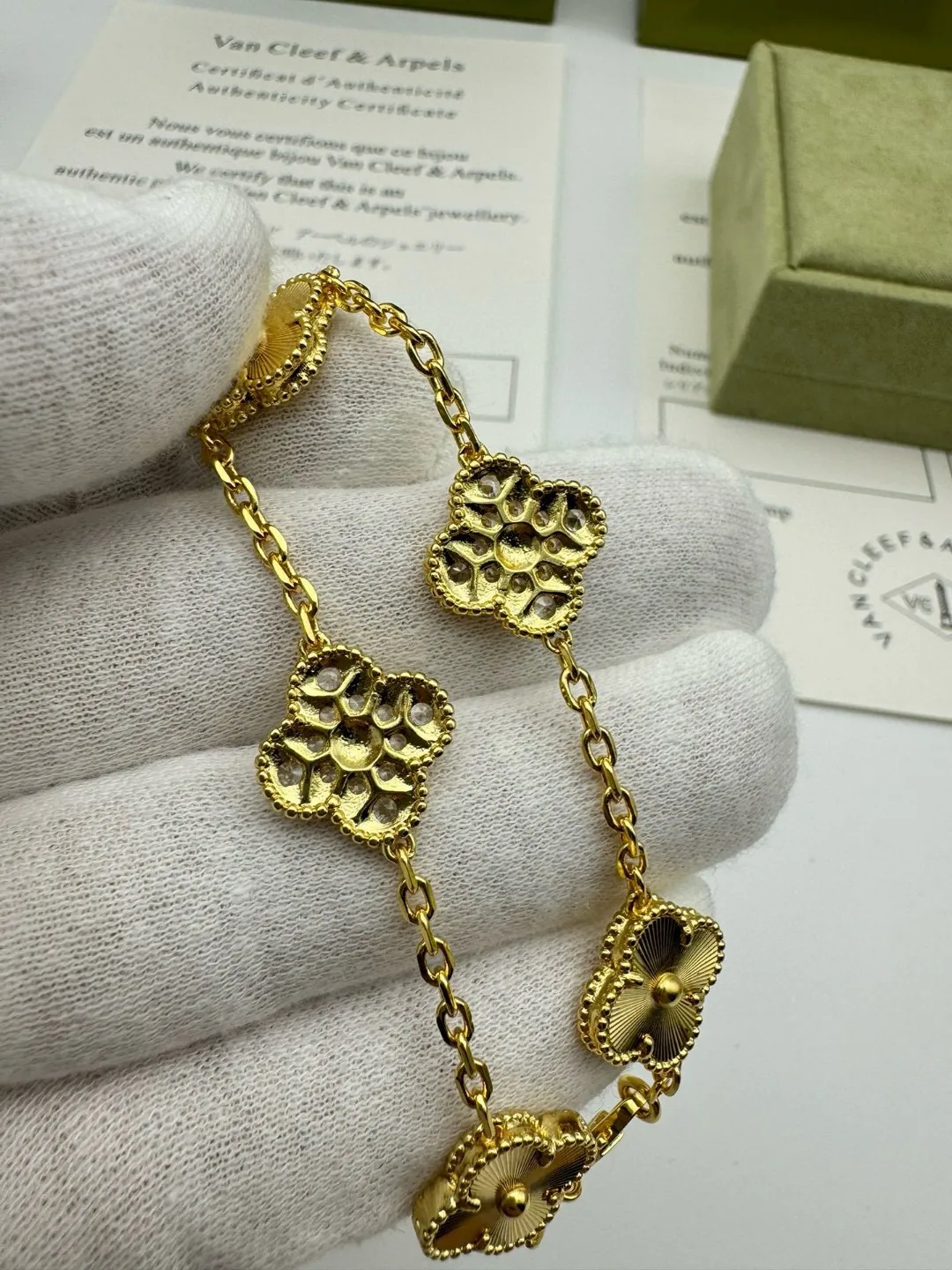 Van Cleef & Arpels Vintage Alhambra bracelet, 5 motifs - 图片 16