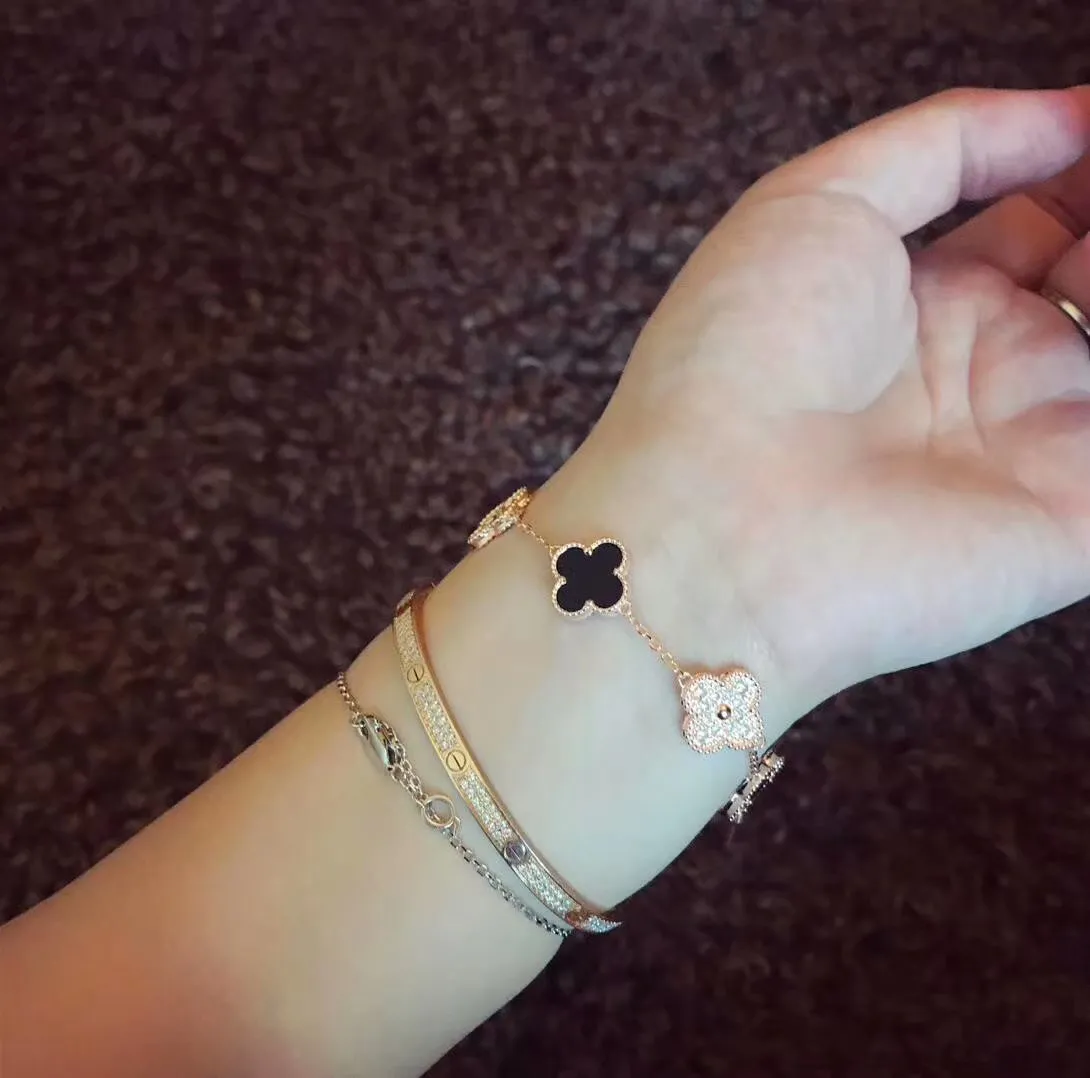 Van Cleef & Arpels Vintage Alhambra bracelet, 5 motifs VCARP2R900 - 图片 10