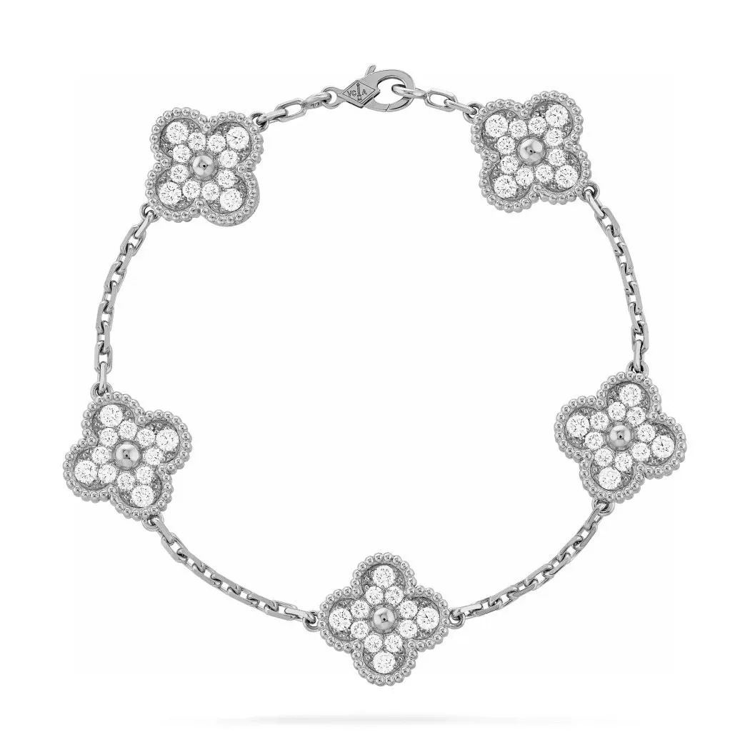 Van Cleef & Arpels Vintage Alhambra bracelet, 5 motifs VCARA41500 - 图片 34