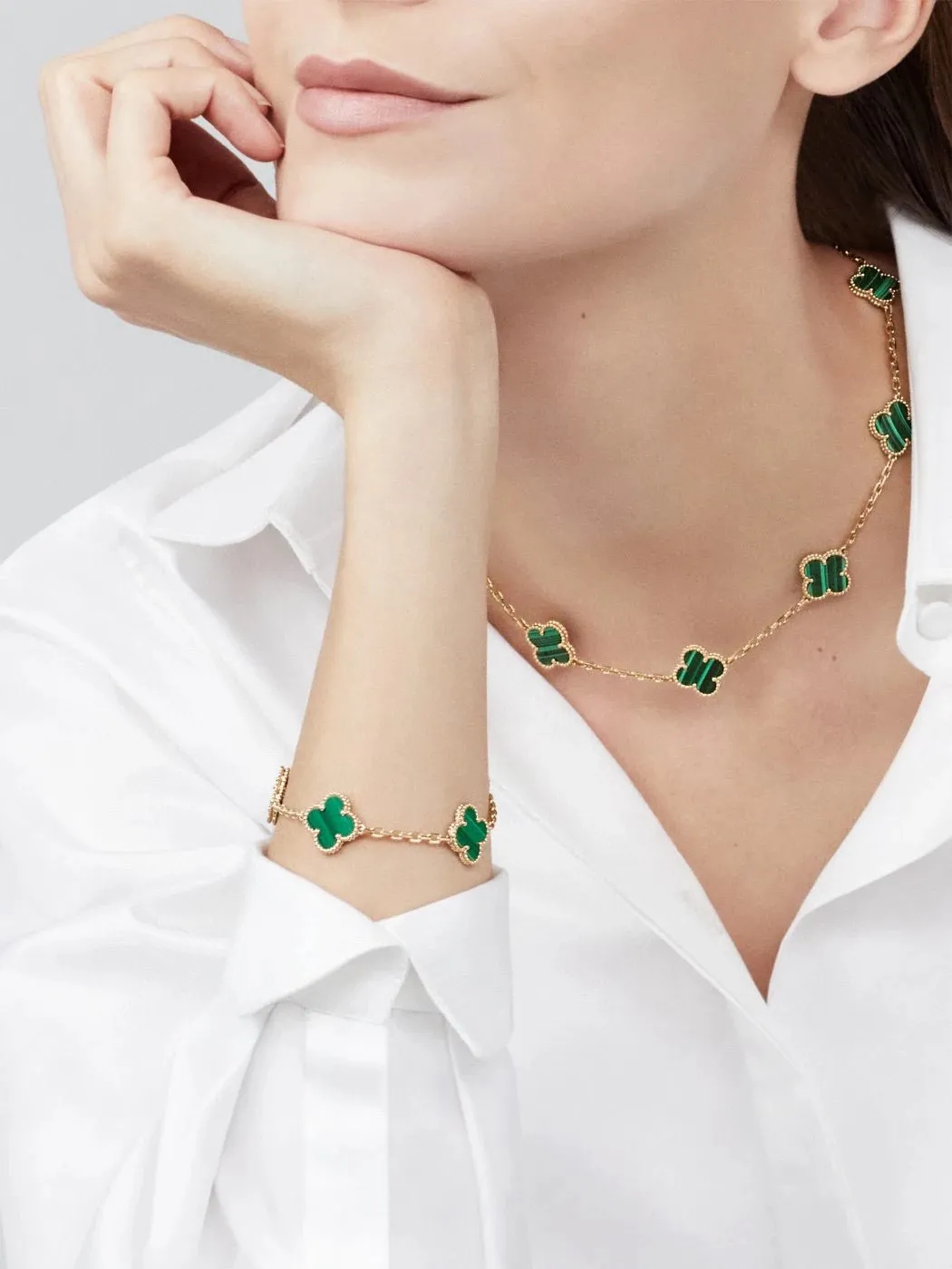 Van Cleef & Arpels Vintage Alhambra bracelet, 5 motifs VCARL80900 - 图片 3