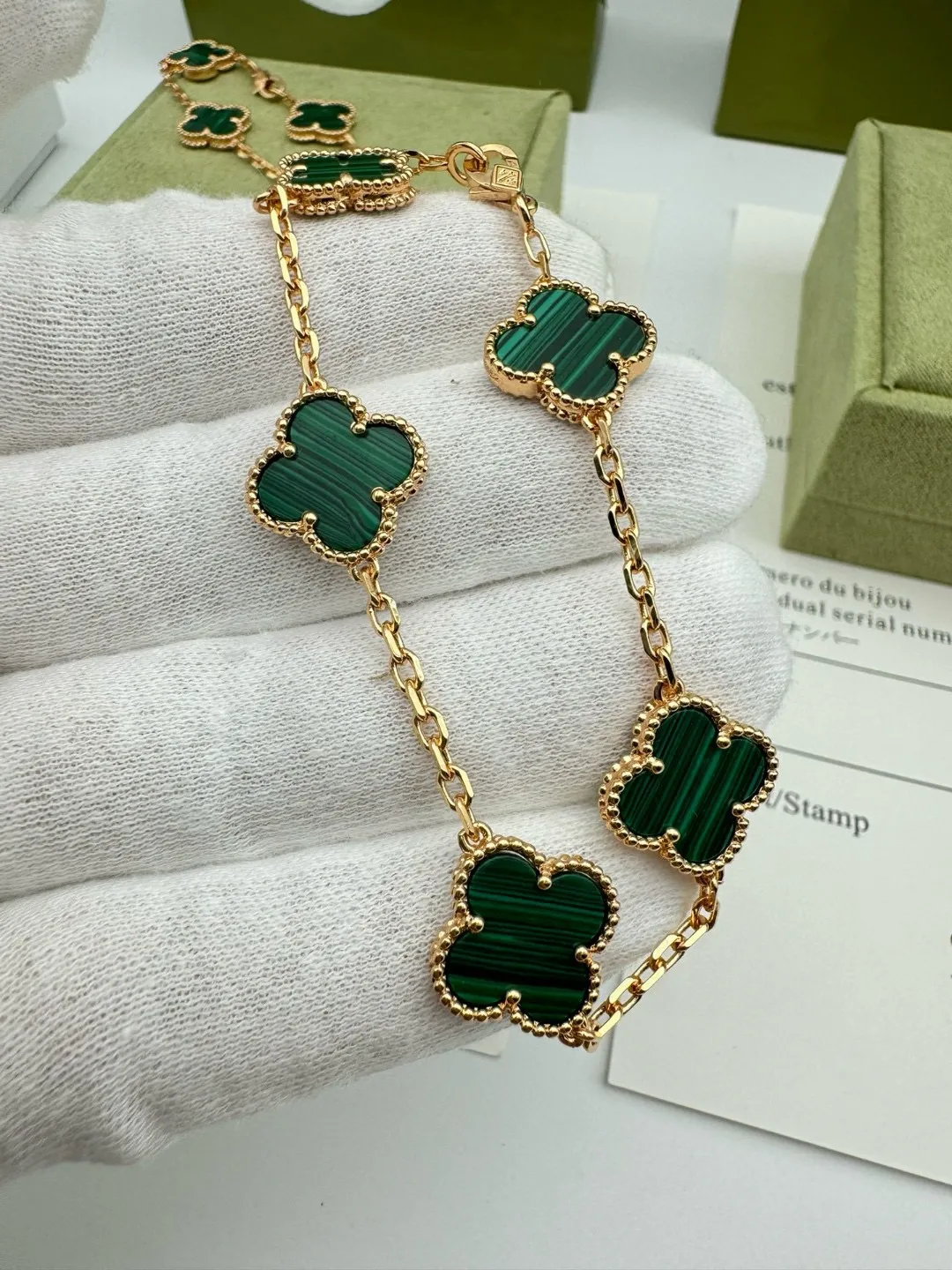 Van Cleef & Arpels Vintage Alhambra bracelet, 5 motifs VCARL80900 - 图片 9