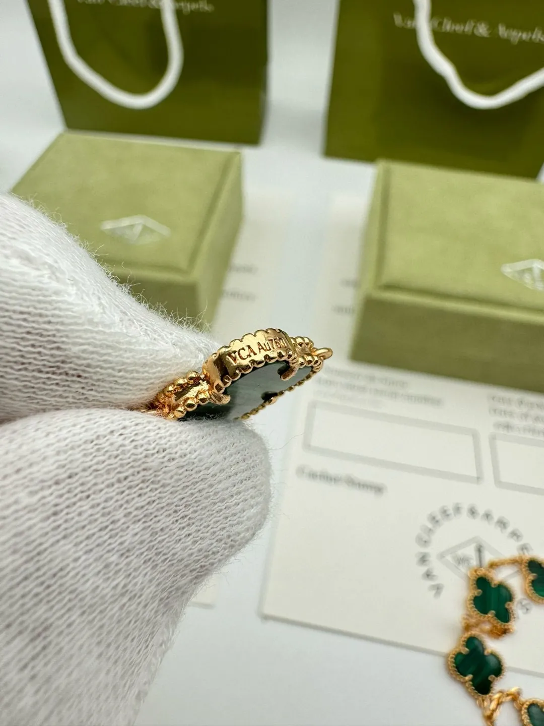 Van Cleef & Arpels Vintage Alhambra bracelet, 5 motifs VCARL80900 - 图片 10